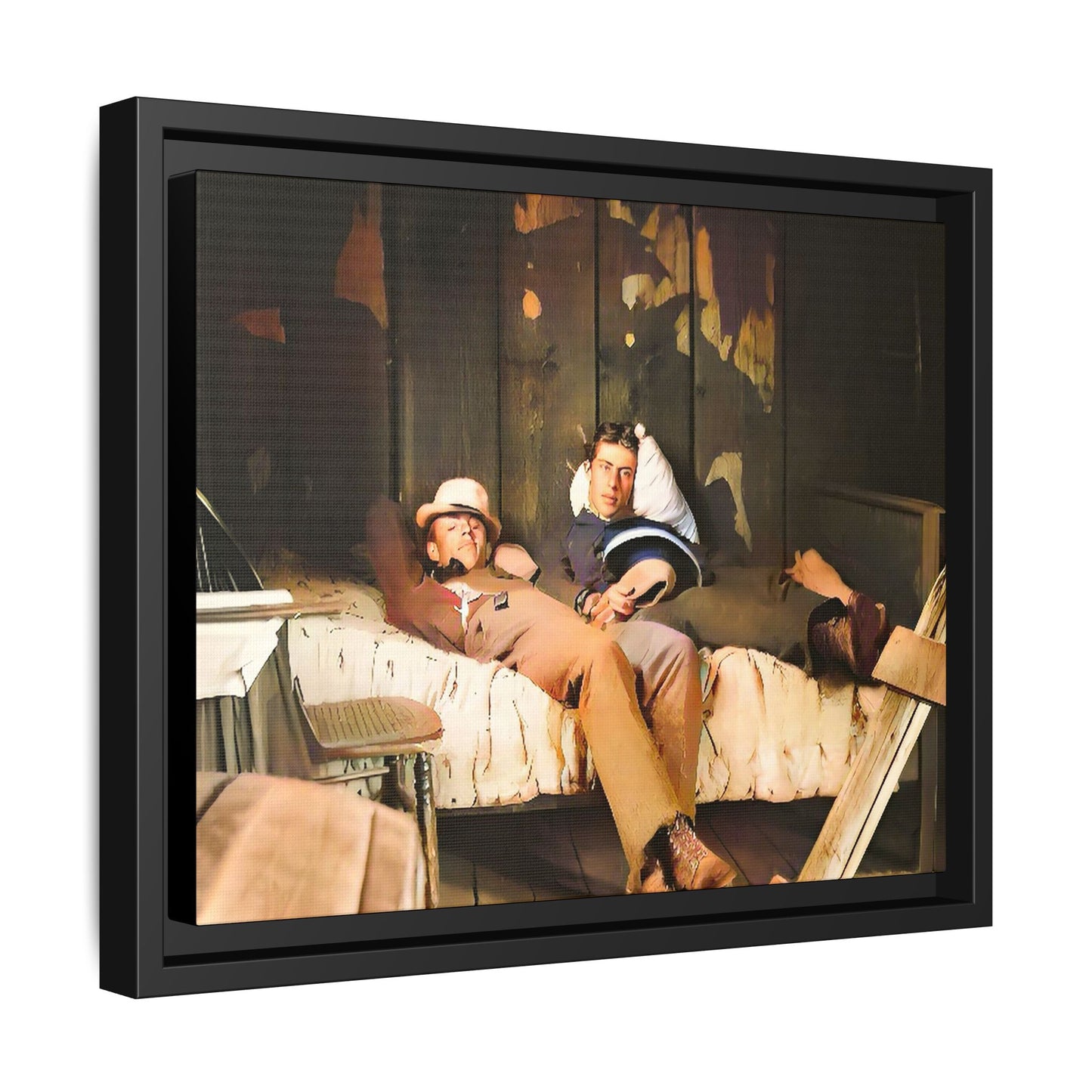 paire 023 | Framed Vintage Photo - Matte Canvas