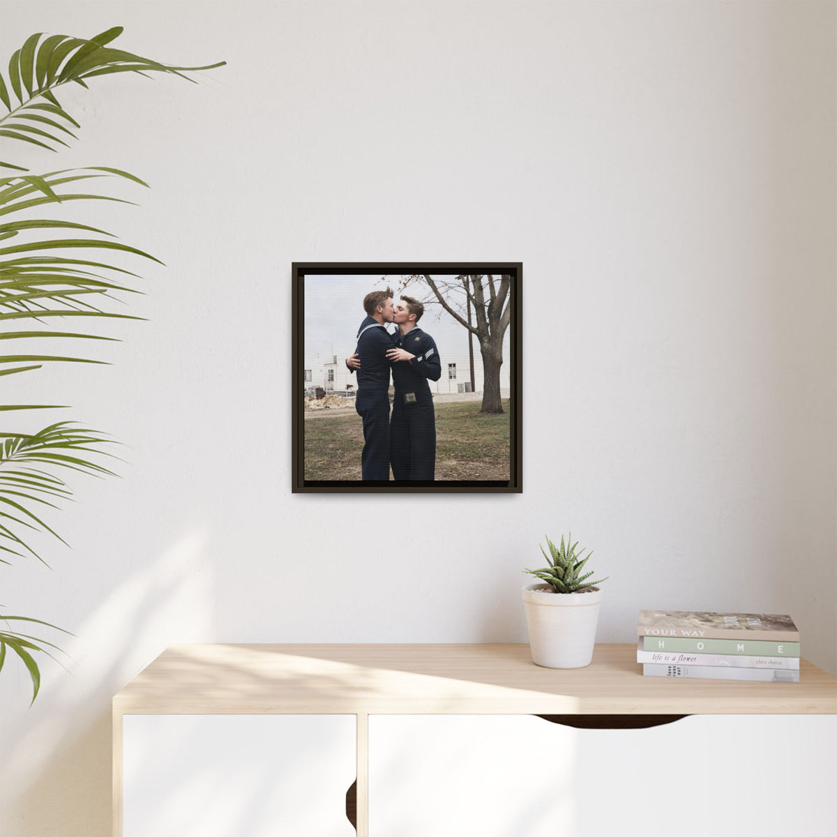paire 034 | Framed Vintage Photo - Matte Canvas