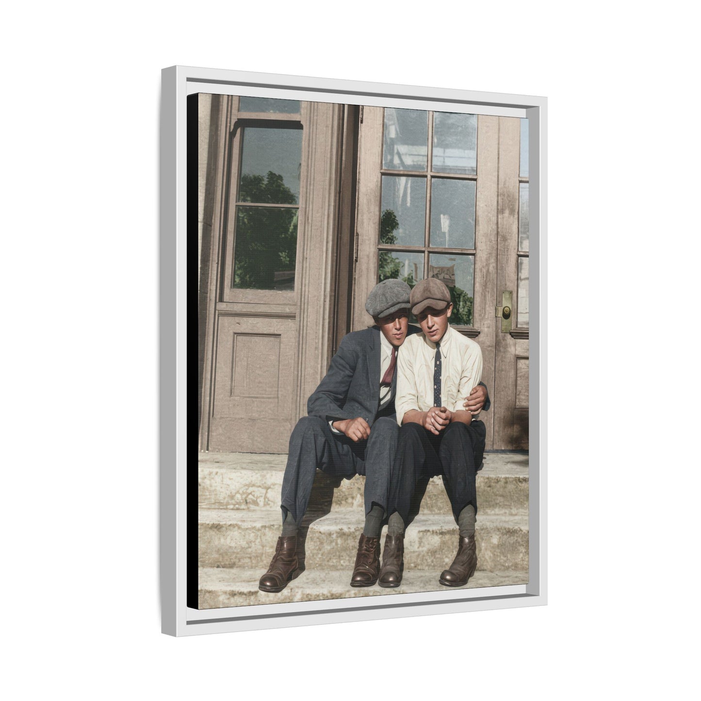 paire 057 | Framed Vintage Photo - Matte Canvas