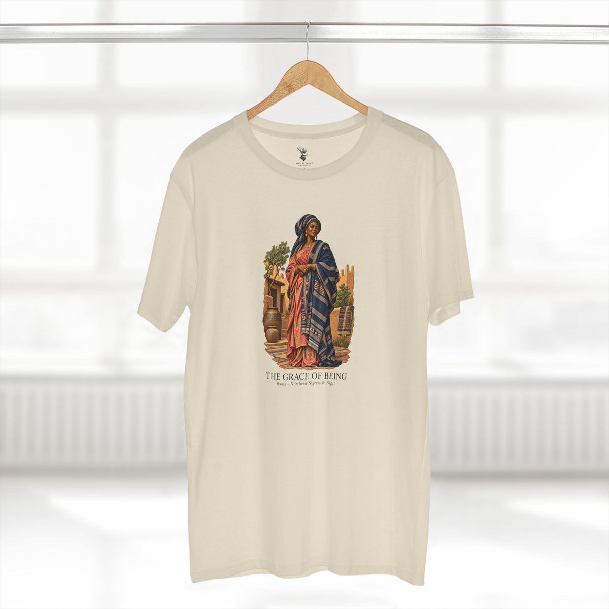 The Grace of Being | Hausa-Inspired Vintage Art T-Shirt