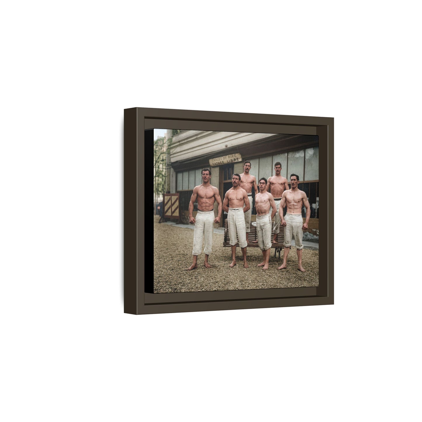 athlétisme 044| Framed Vintage Photo - Matte Canvas