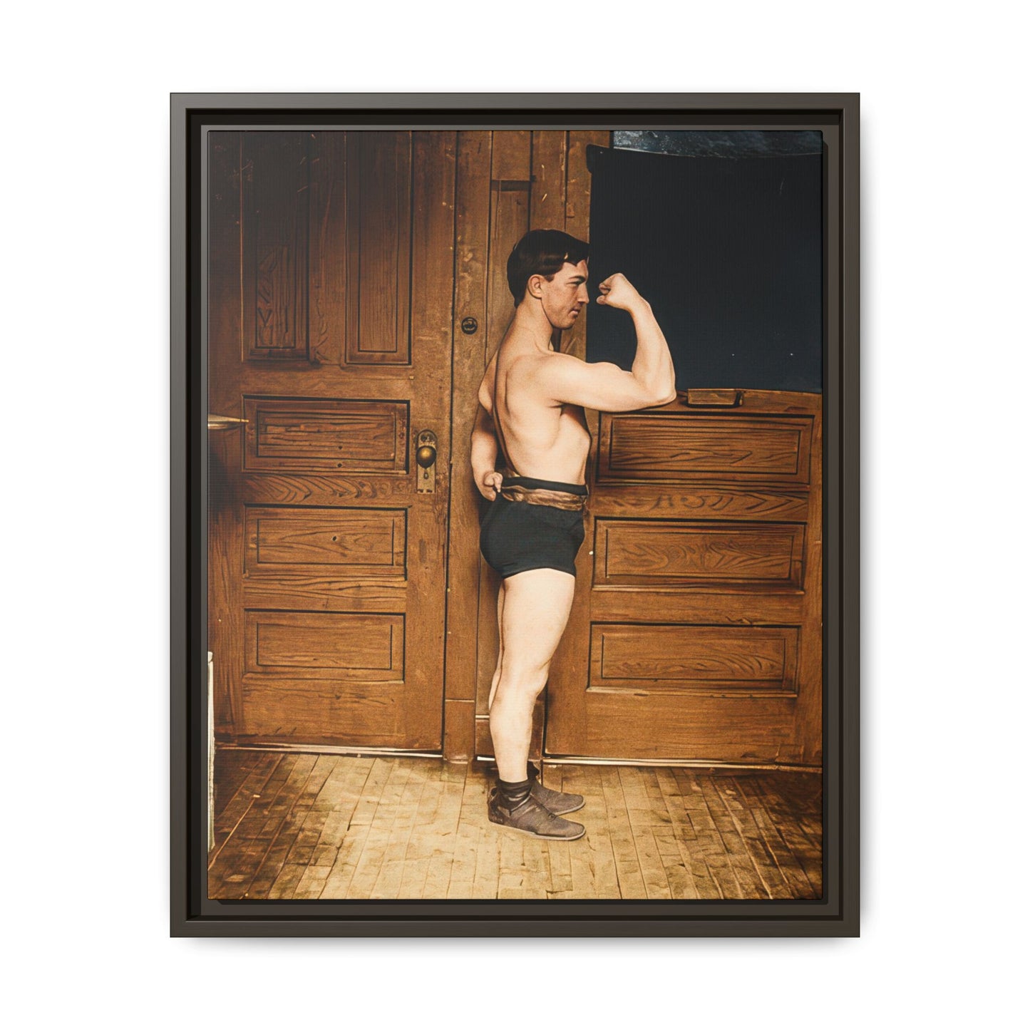 athlétisme 023 | Framed Vintage Photo - Matte Canvas