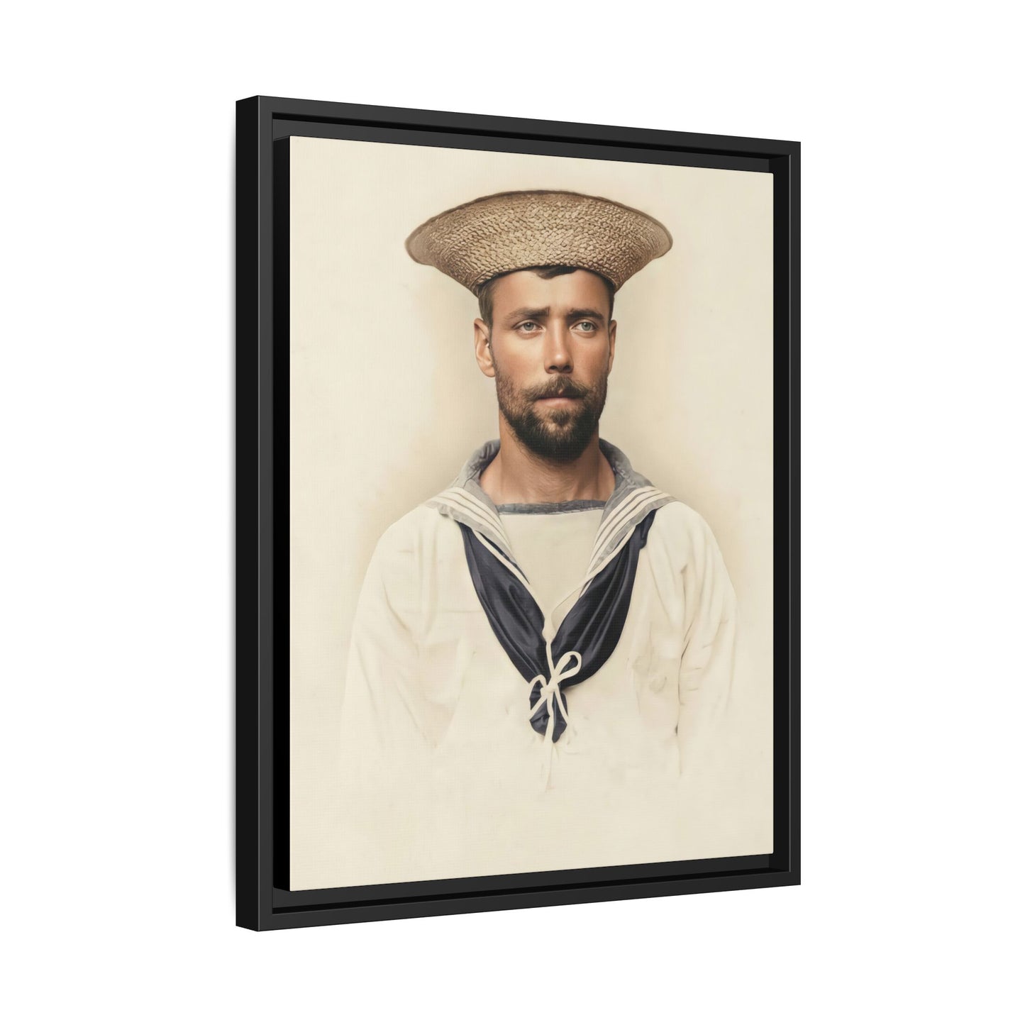 celibataire 020 | Framed Vintage Photo - Matte Canvas