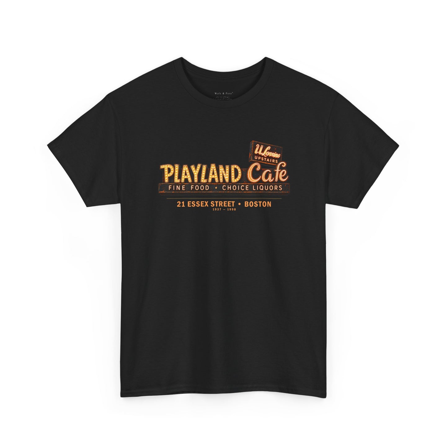 Playland Café Boston 1937–1998 Graphic T-Shirt | Historic LGBTQ Bar Tribute Tee