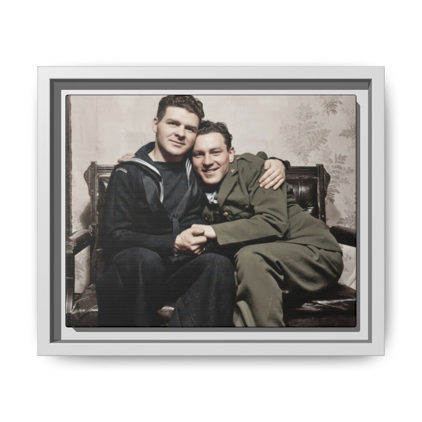 paire 087 | Framed Vintage Photo - Matte Canvas