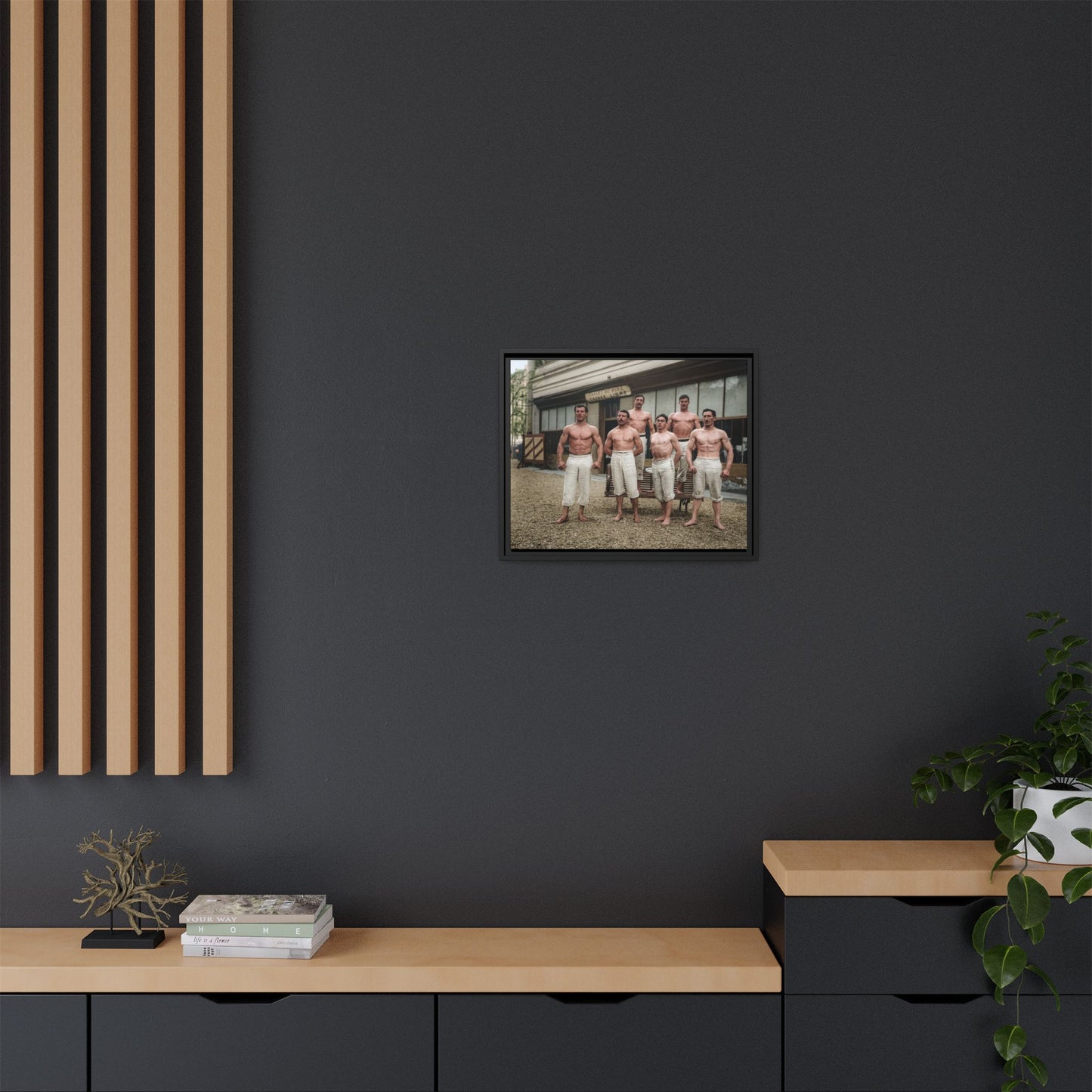 athlétisme 044| Framed Vintage Photo - Matte Canvas