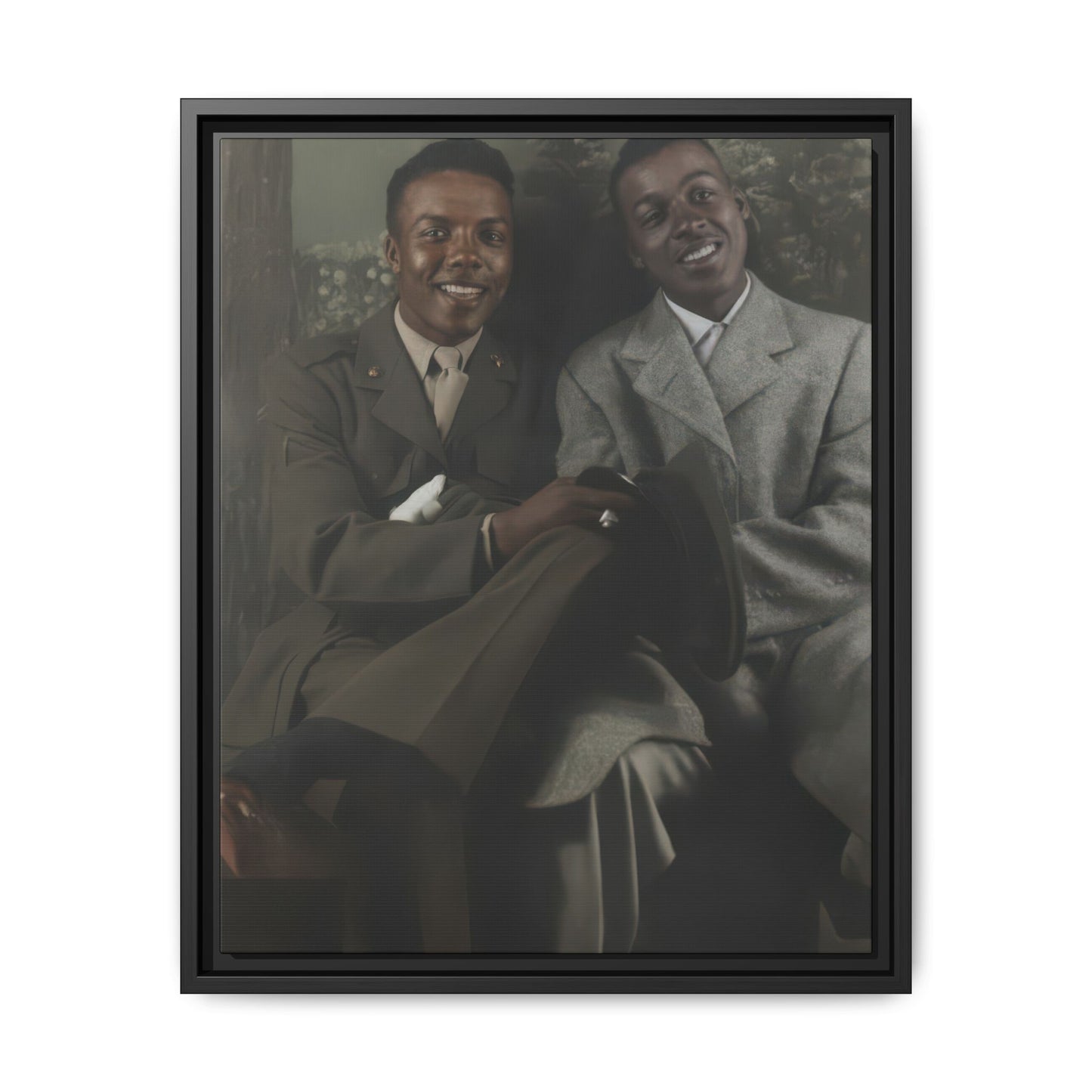 paire 095 | Framed Vintage Photo - Matte Canvas