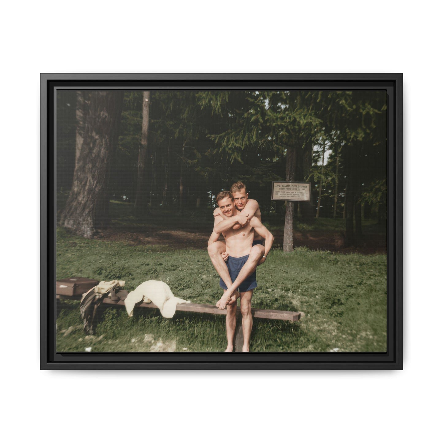 nager 009 | Framed Vintage Photo - Matte Canvas