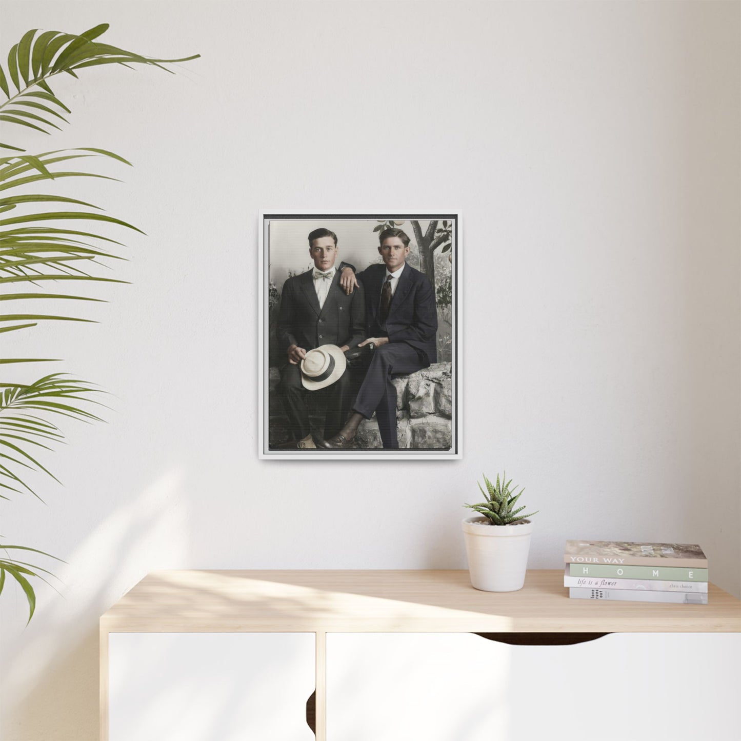 paire 062 | Framed Vintage Photo - Matte Canvas