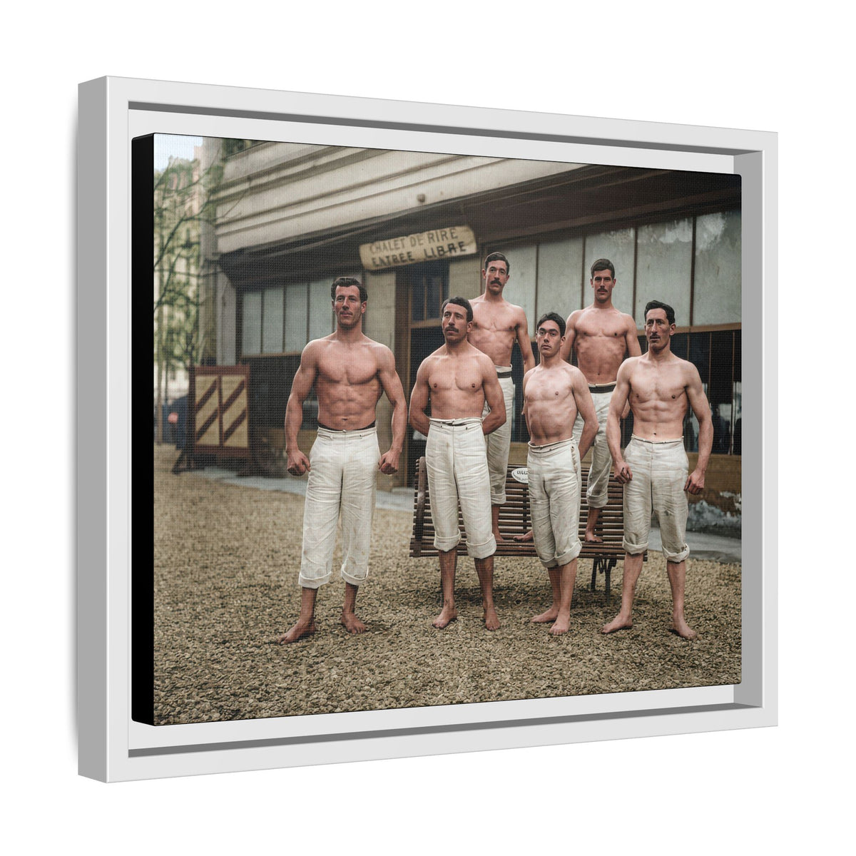 athlétisme 044 | Framed Vintage Photo - Matte Canvas