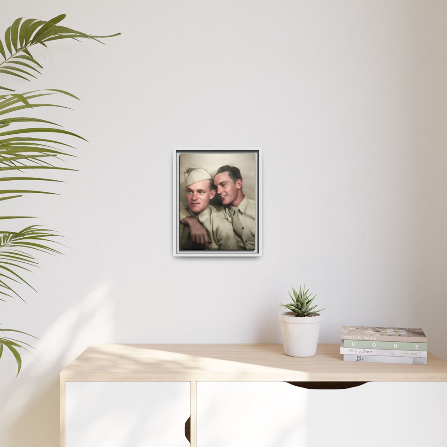 paire 049 | Framed Vintage Photo - Matte Canvas