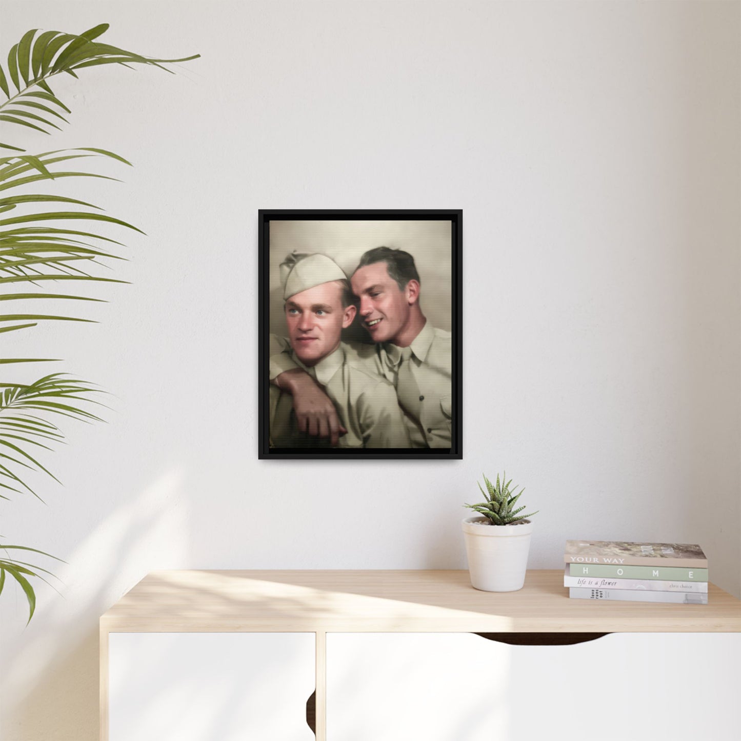 paire 049 | Framed Vintage Photo - Matte Canvas