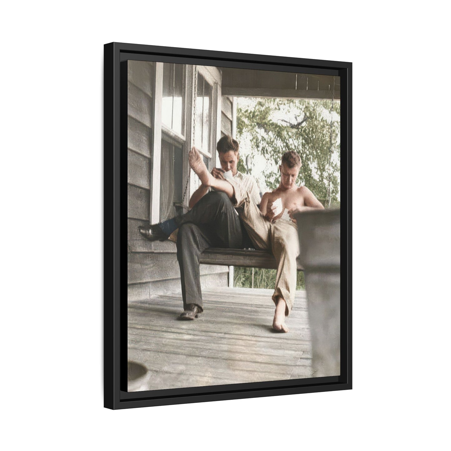 paire 051 | Framed Vintage Photo - Matte Canvas