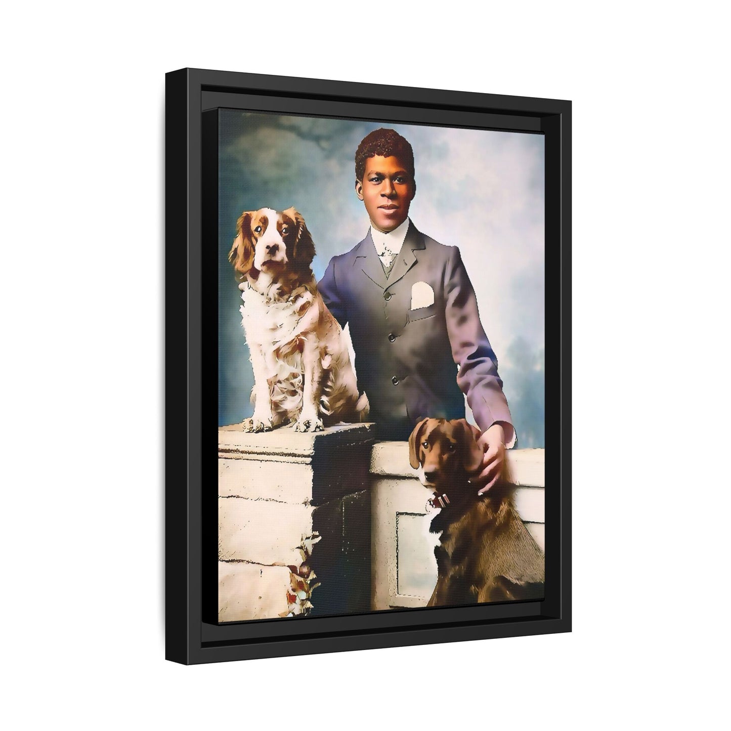 celibataire 009 | Framed Vintage Photo - Matte Canvas