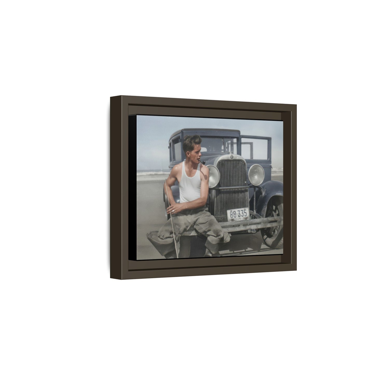 celibataire 008 | Framed Vintage Photo - Matte Canvas