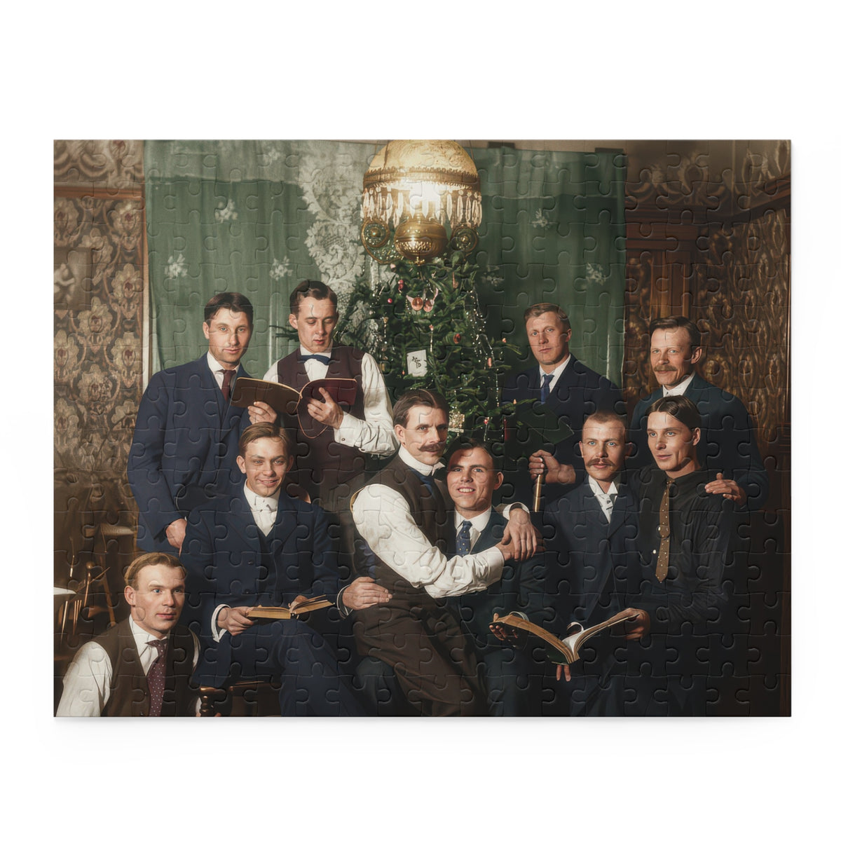 Men with Books at Christmas Jigsaw Puzzle | LGBTQ+ Heritage | hommes 001