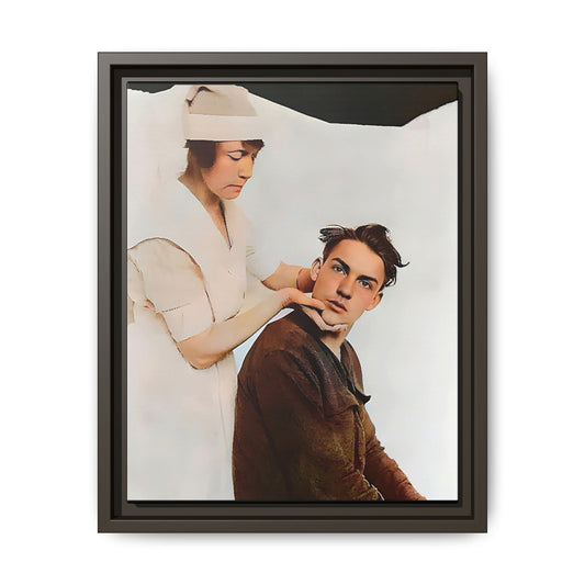 celibataire 021 | Framed Vintage Photo - Matte Canvas