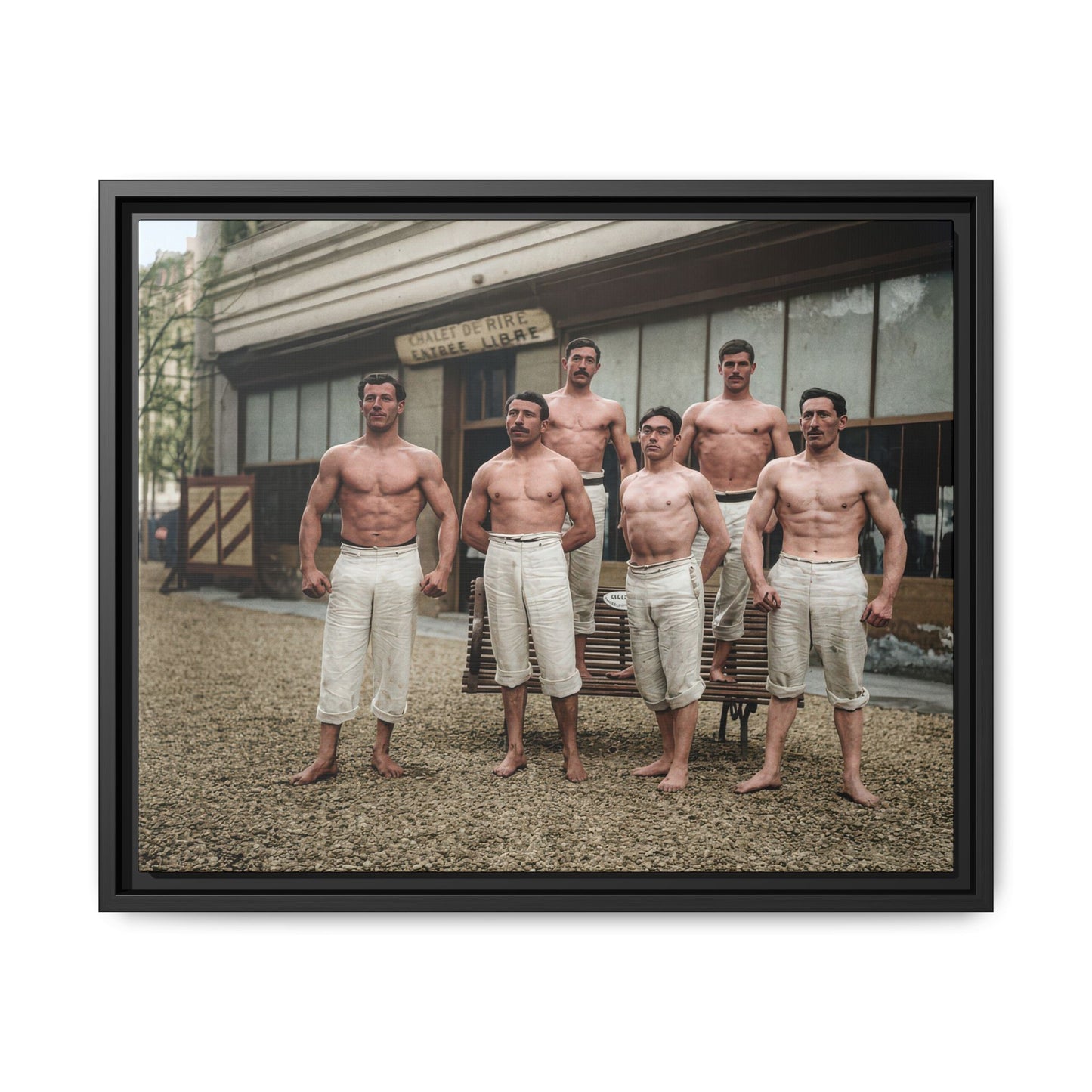 athlétisme 044| Framed Vintage Photo - Matte Canvas