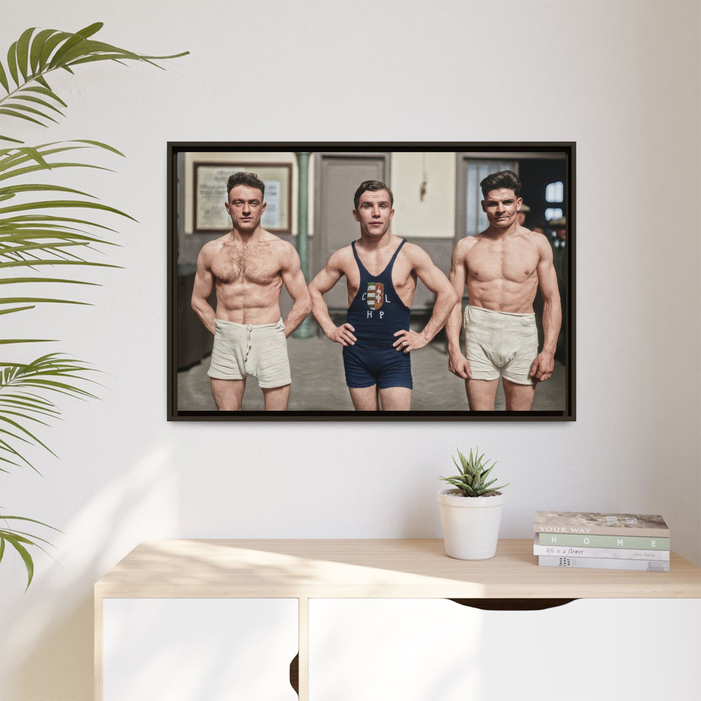athlétisme 043 | Framed Vintage Photo - Matte Canvas