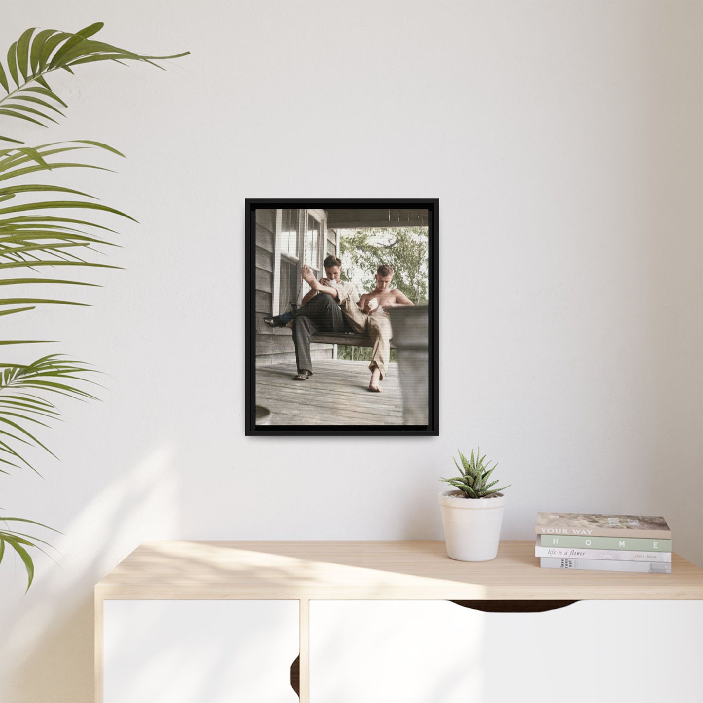paire 051 | Framed Vintage Photo - Matte Canvas
