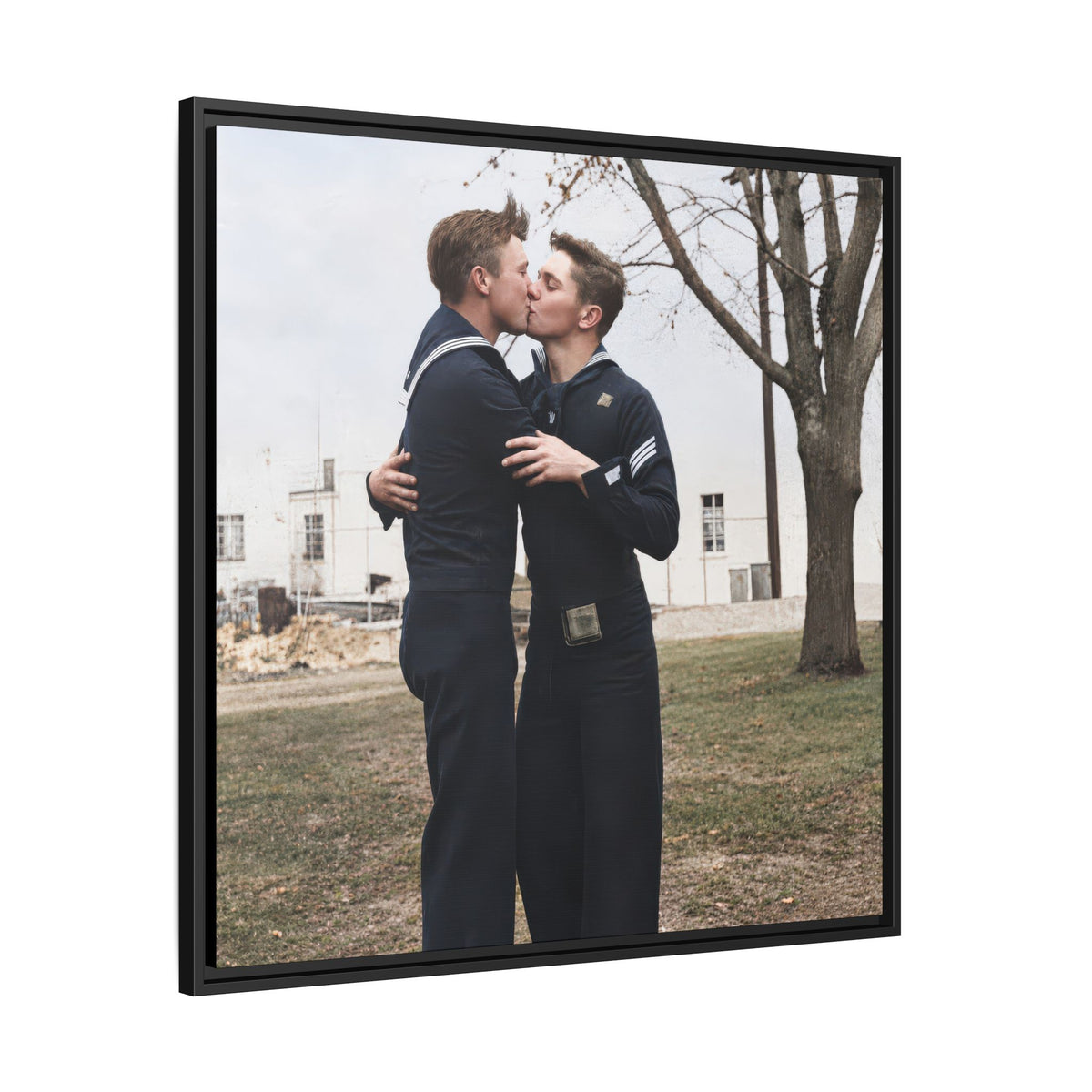 paire 034 | Framed Vintage Photo - Matte Canvas