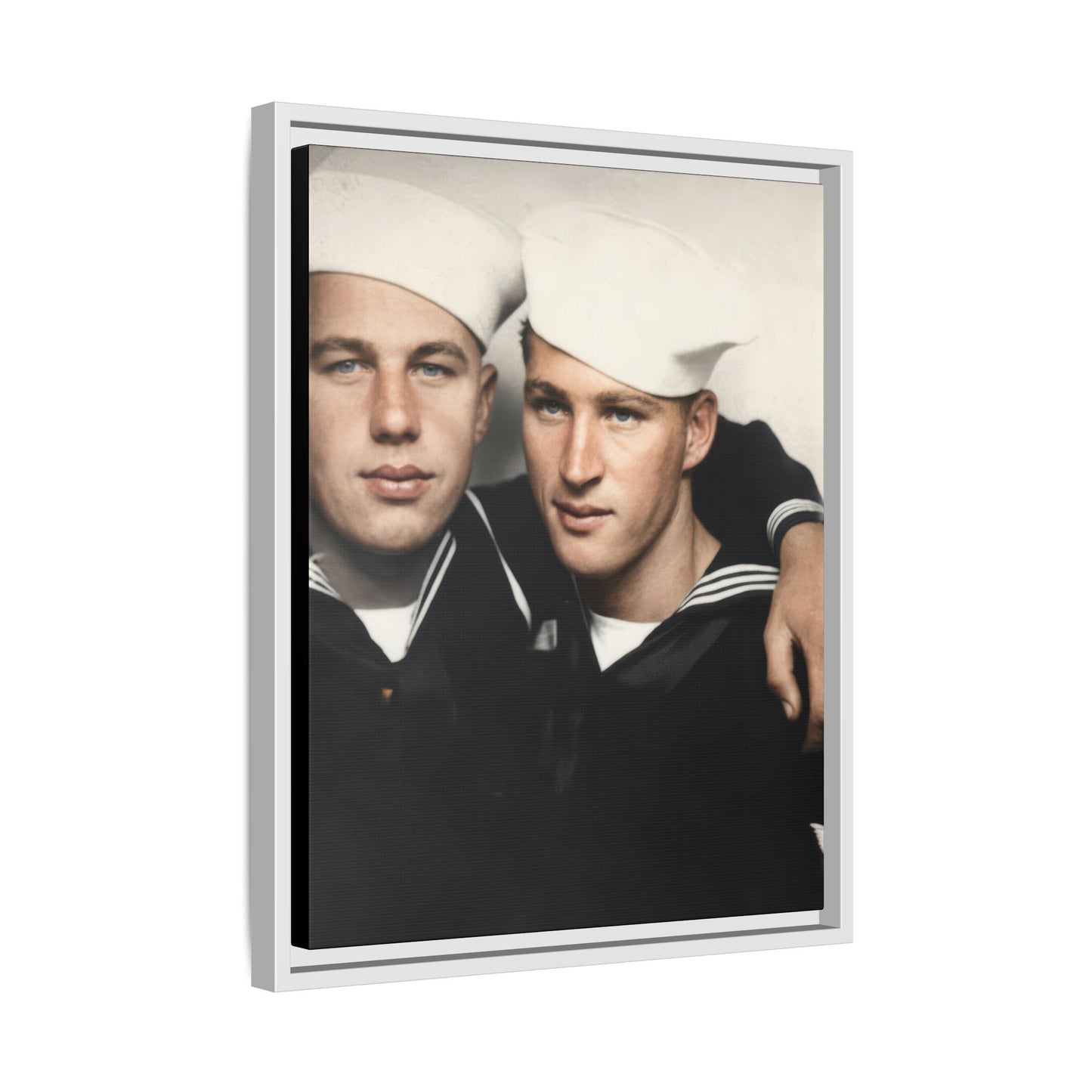 paire 078 | Framed Vintage Photo - Matte Canvas