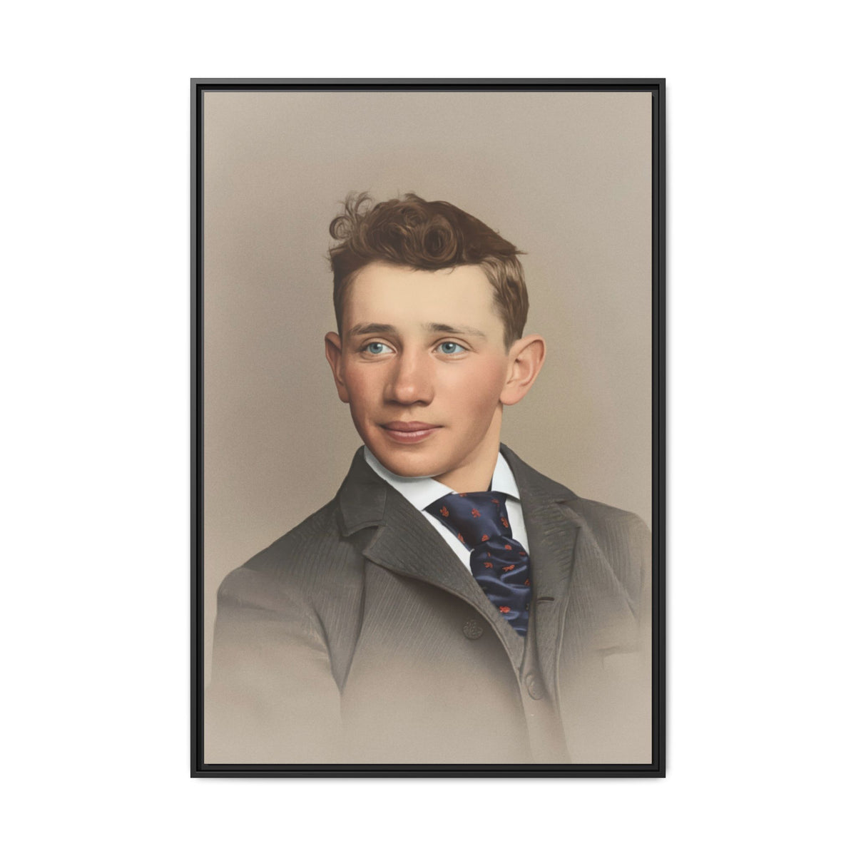 celibataire 038 | Framed Vintage Photo - Matte Canvas
