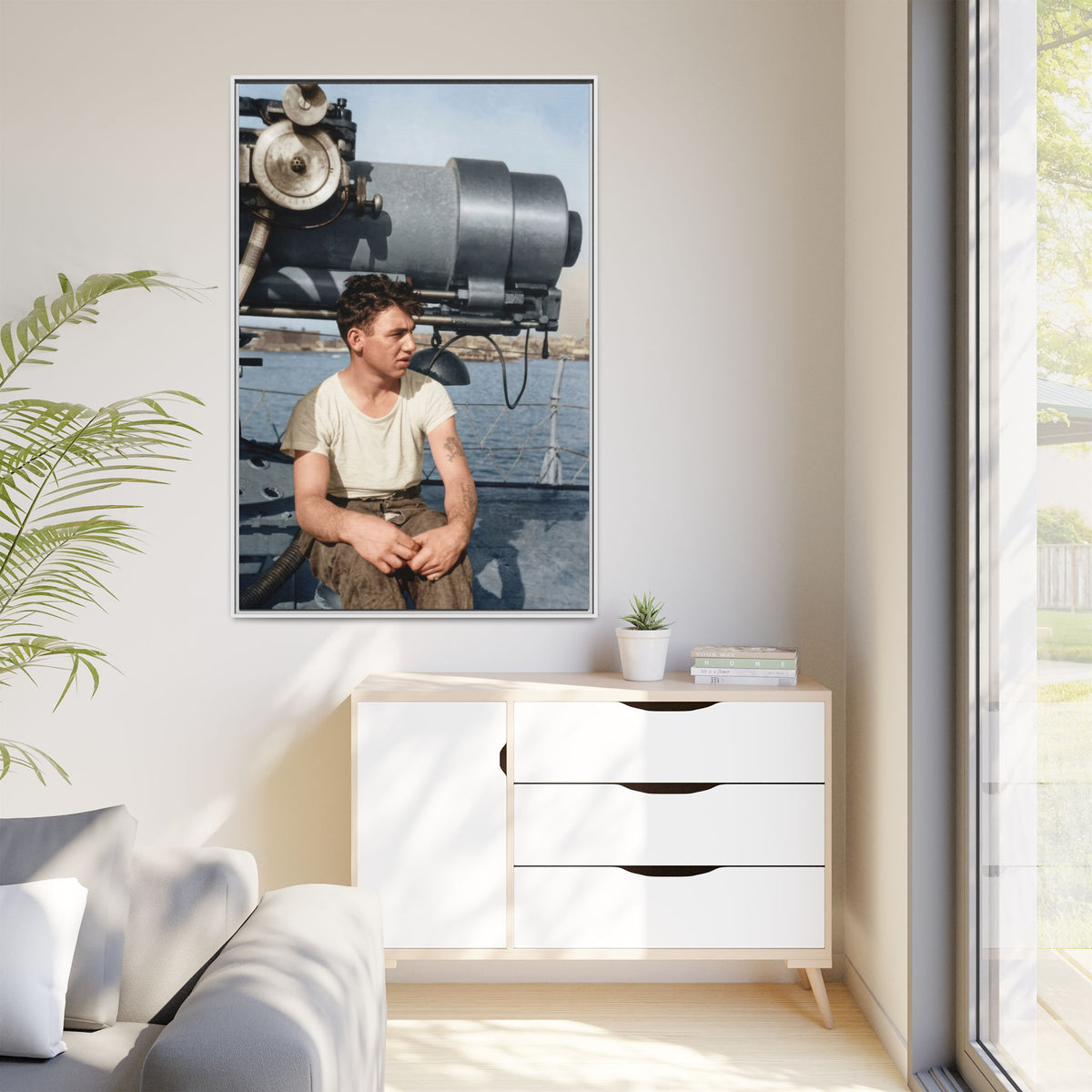 celibataire 026 | Framed Vintage Photo - Matte Canvas