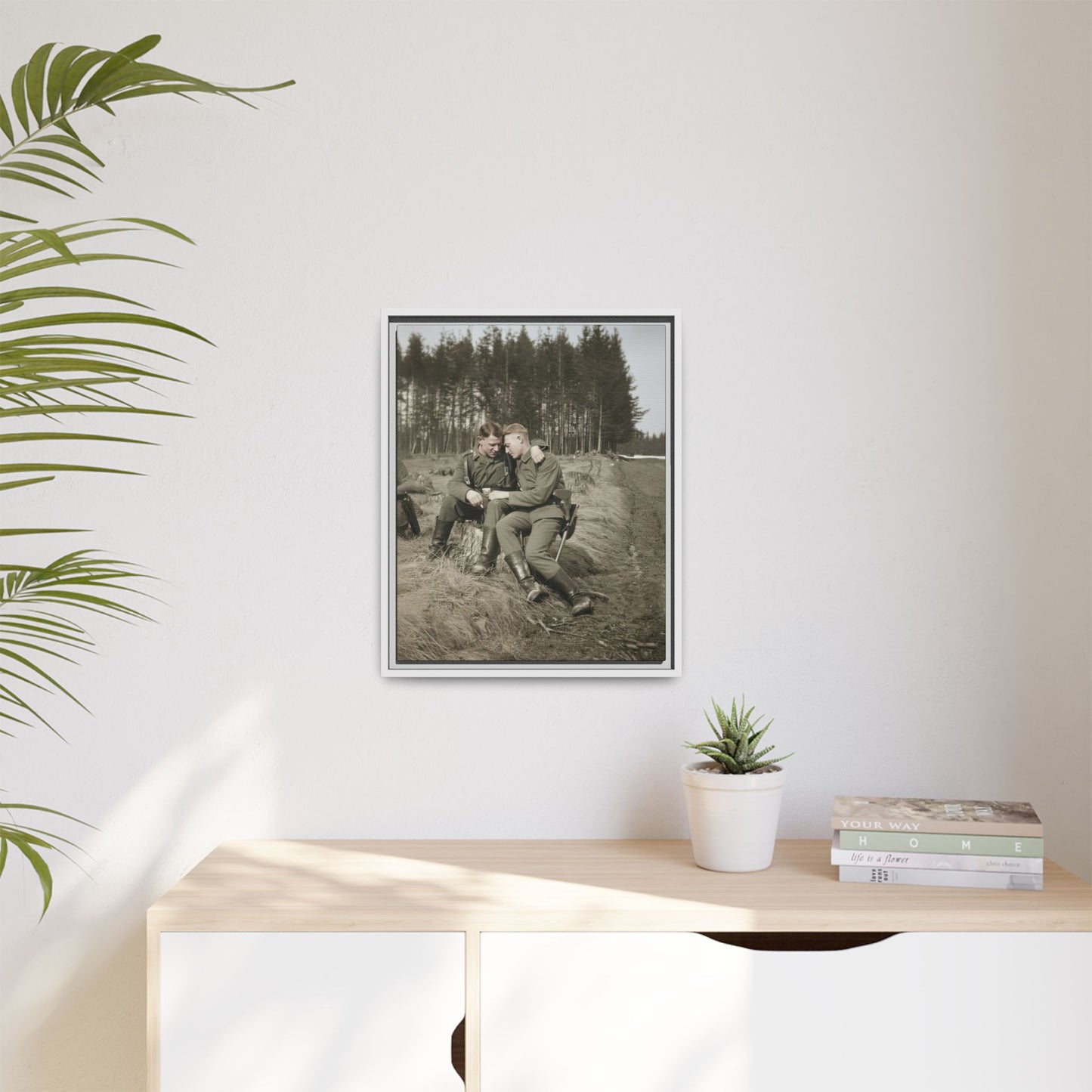 paire 006 | Framed Vintage Photo - Matte Canvas