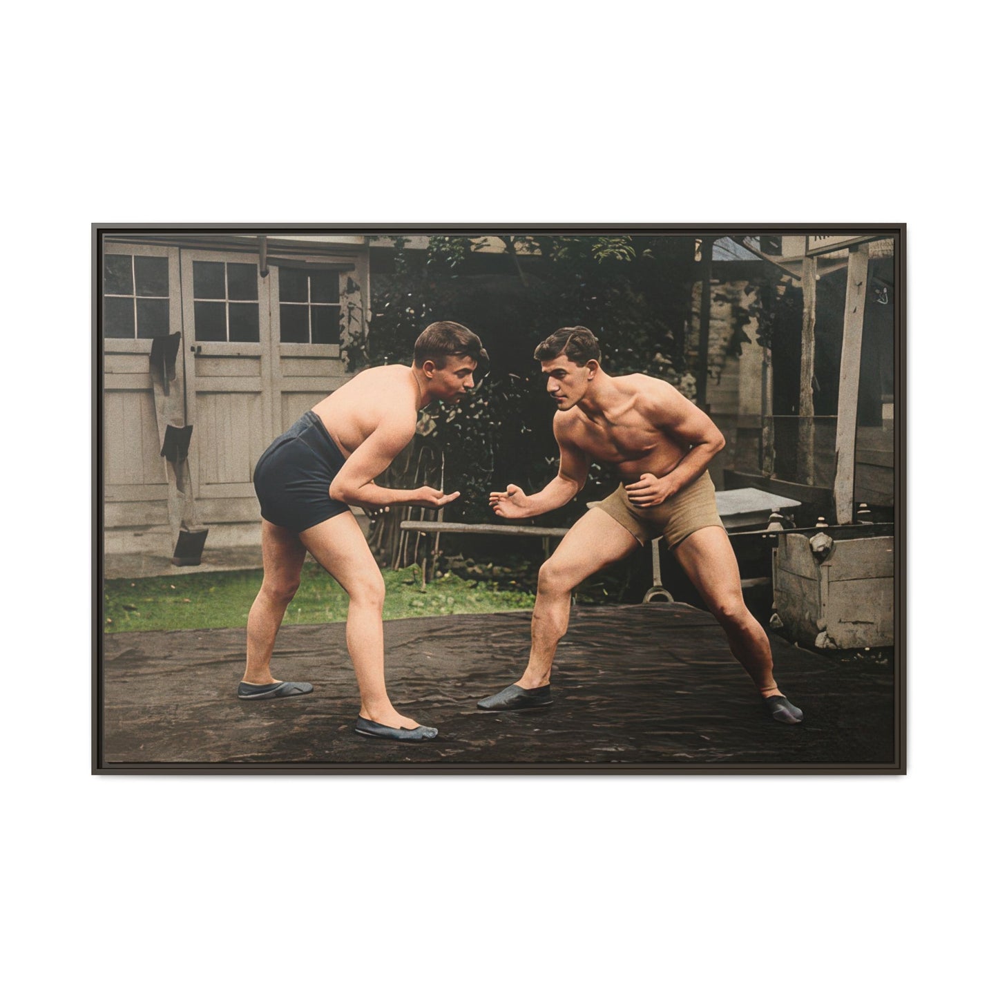 athlétisme 033 | Framed Vintage Photo - Matte Canvas