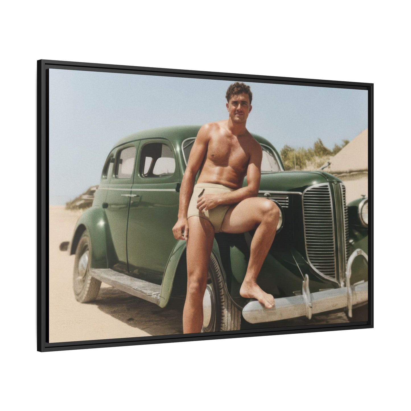 nager 022 | Framed Vintage Photo - Matte Canvas