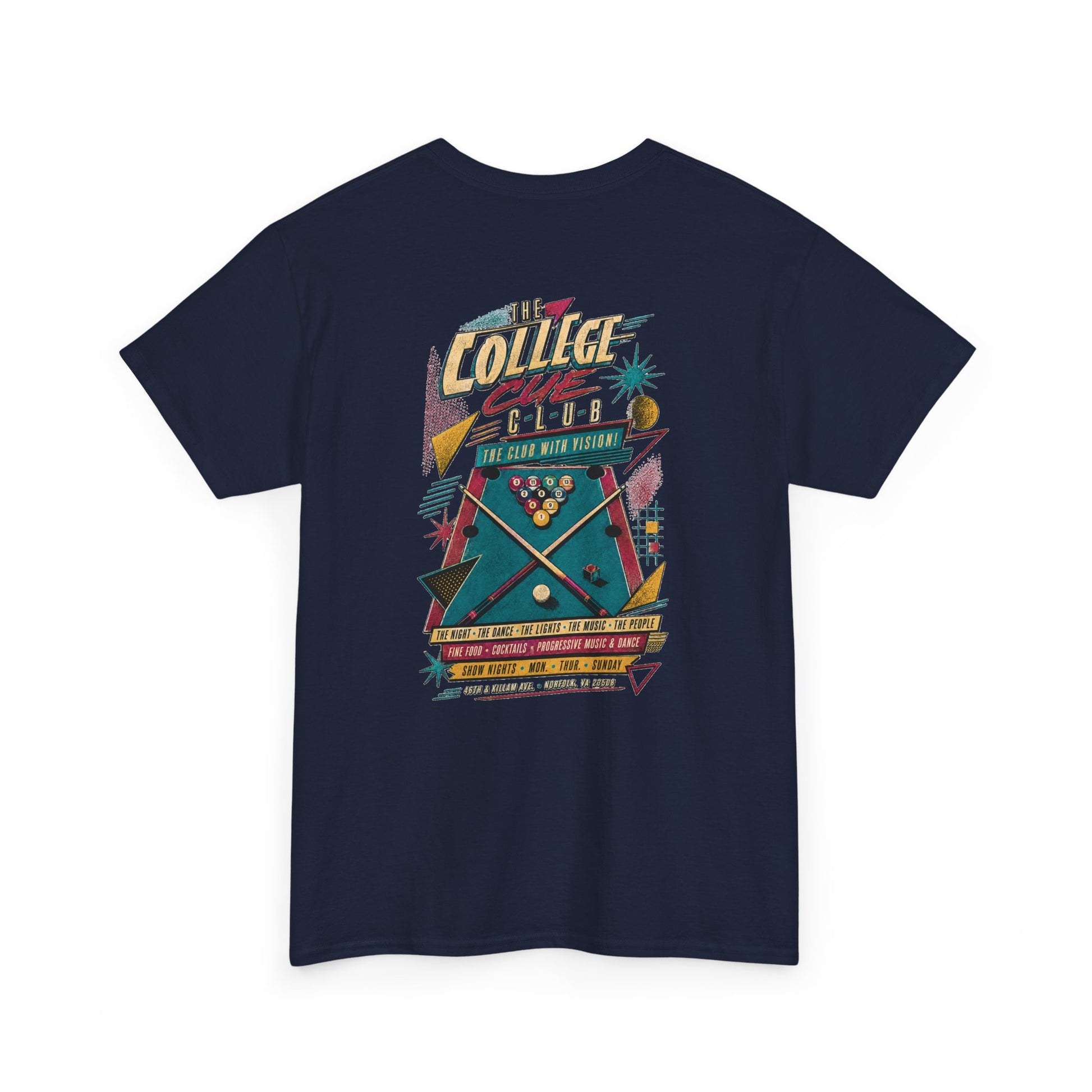 College Cue Club Norfolk Gay Bar T-Shirt | LGBTQ+ History