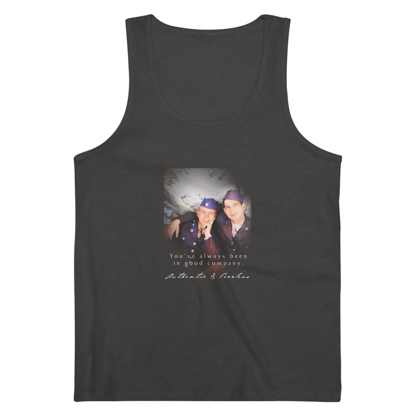 paire 014 | Vintage Jersey Tank Gay Couple Army USA Uniform Queer LGBTQ Husband Gift Boyfriend
