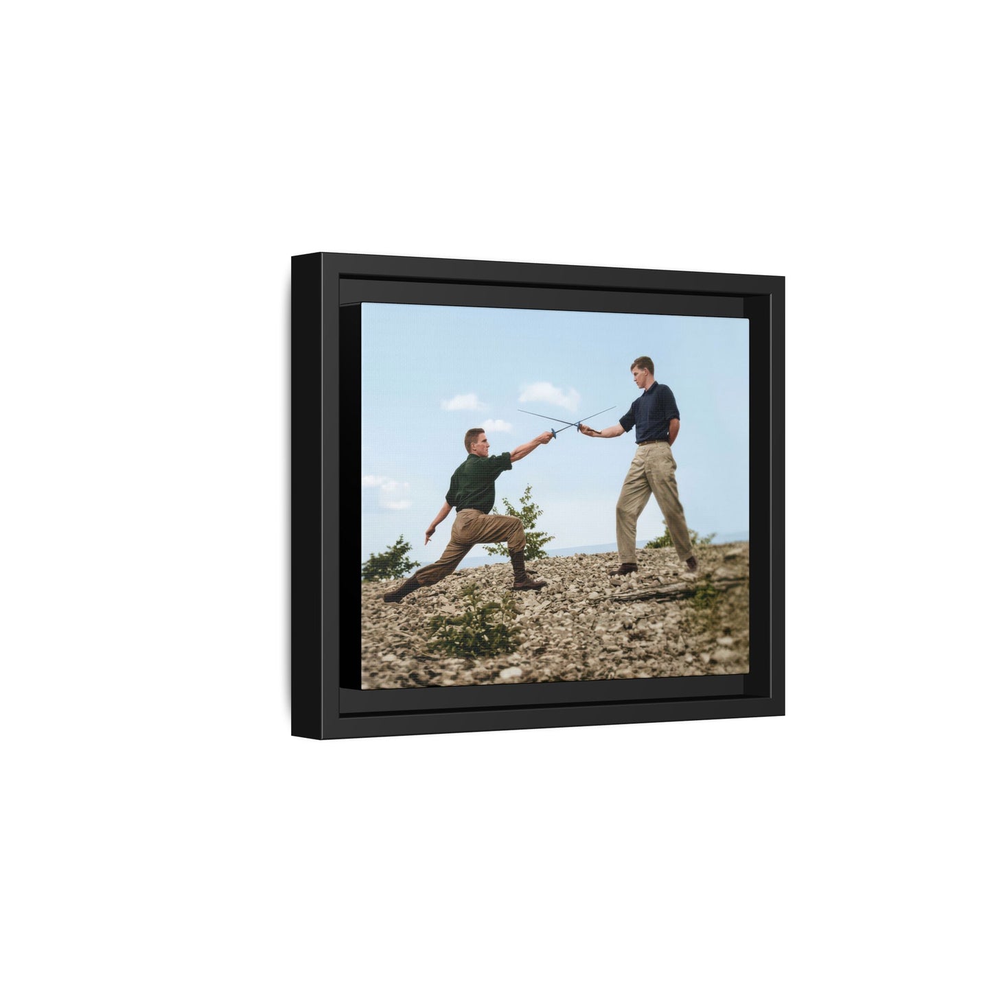 athlétisme 029 | Framed Vintage Photo - Matte Canvas