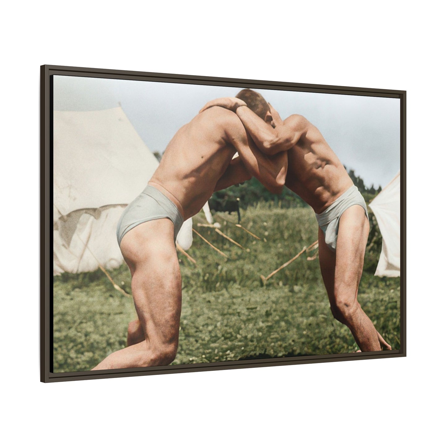 athlétisme 019 | Framed Vintage Photo - Matte Canvas