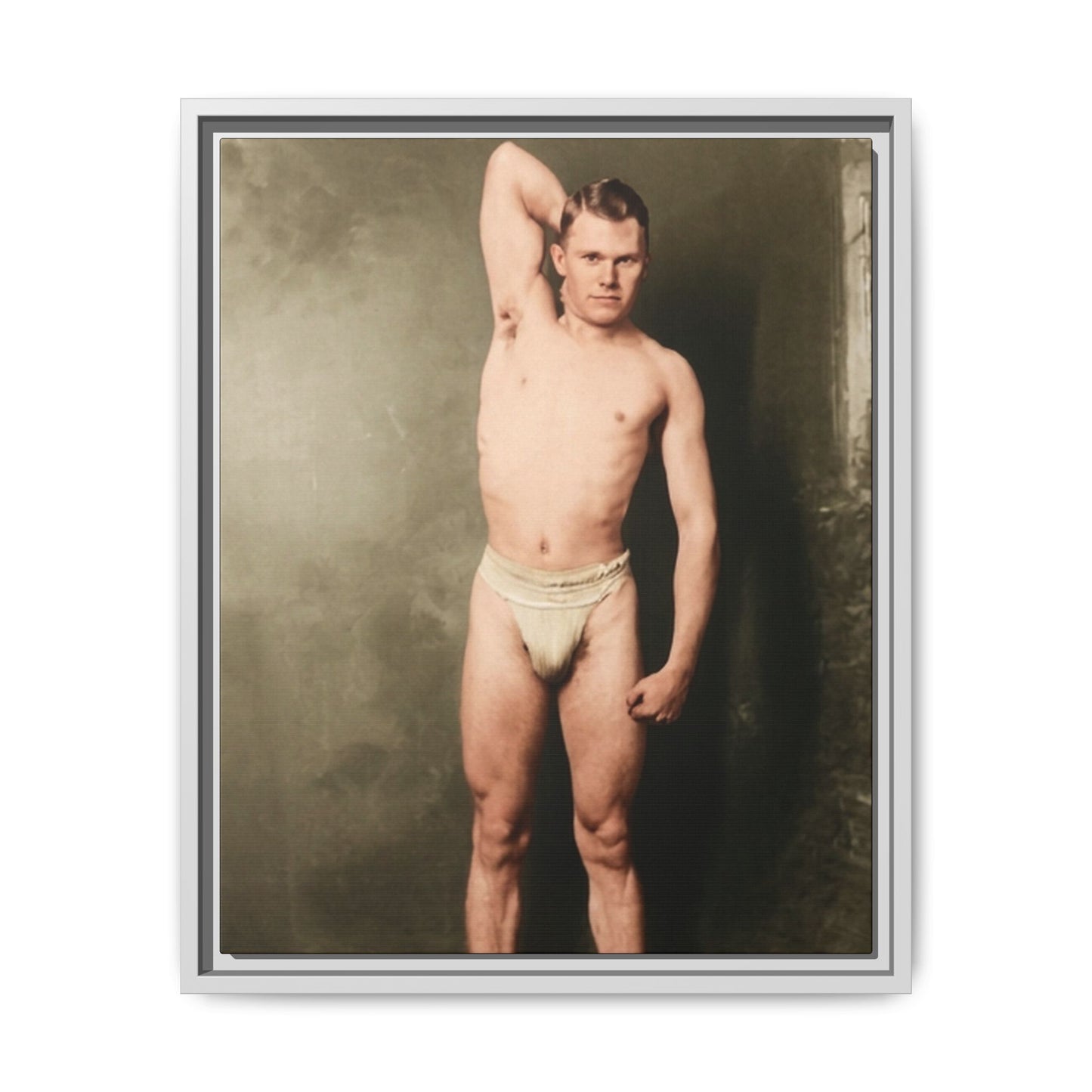 athlétisme 025 | Framed Vintage Photo - Matte Canvas