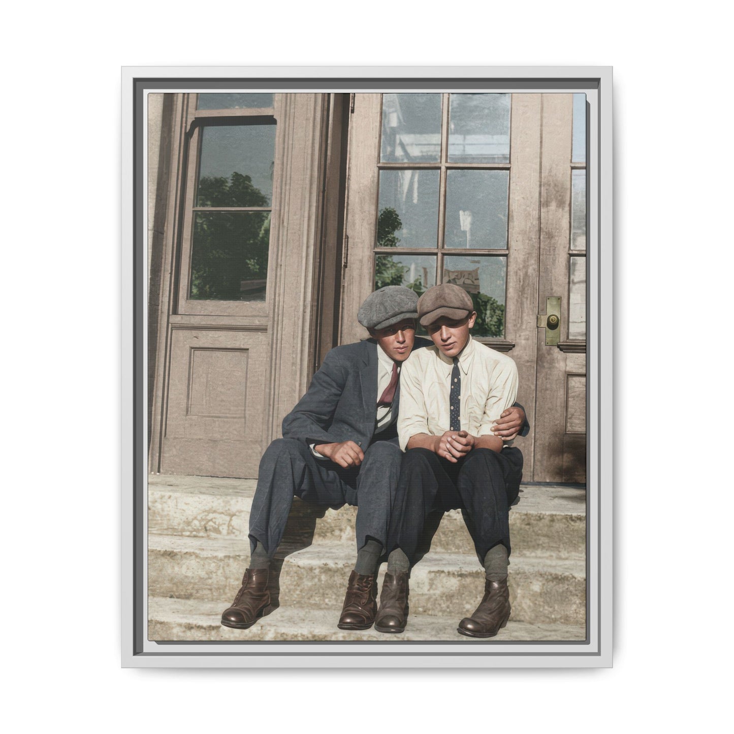 paire 057 | Framed Vintage Photo - Matte Canvas