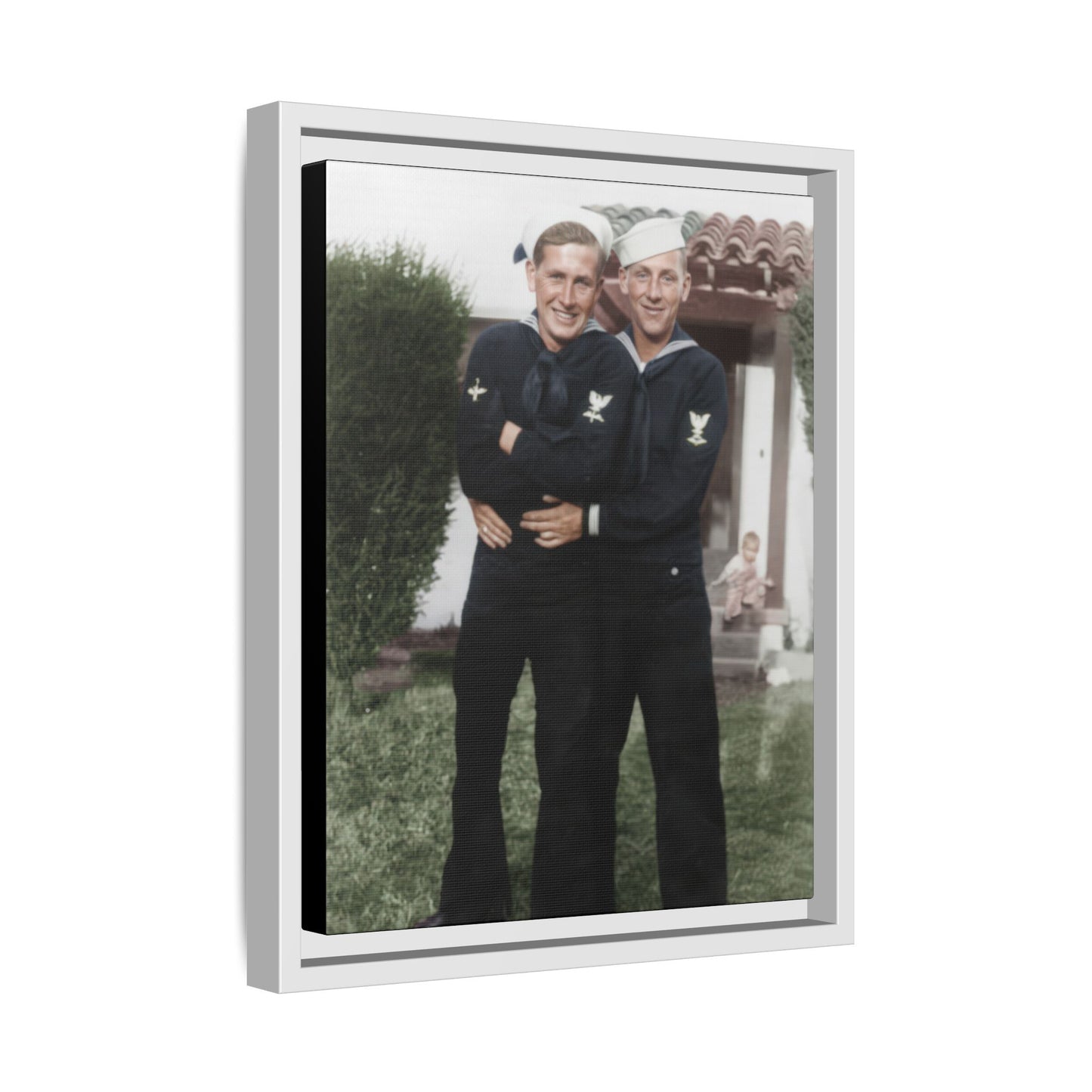 paire 025 | Framed Vintage Photo - Matte Canvas