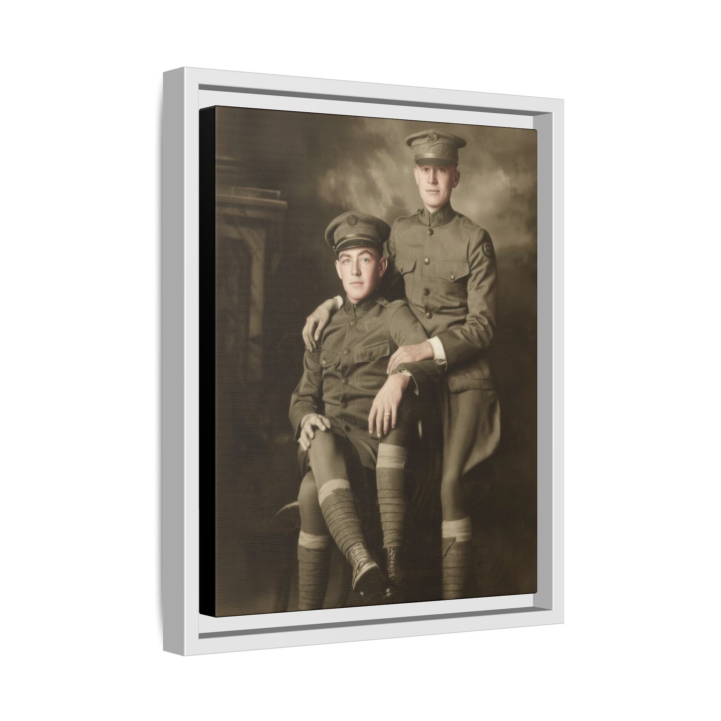 paire 001 | Framed Vintage Photo - Matte Canvas