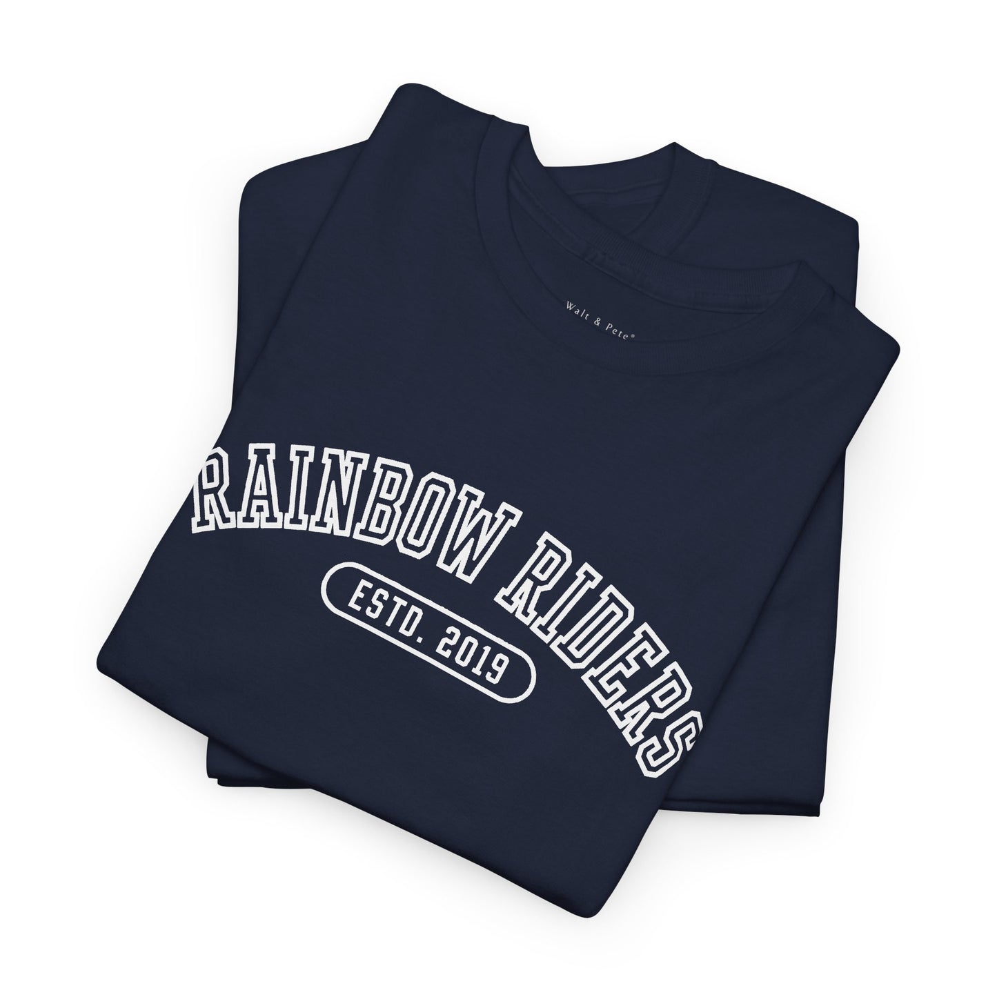 Rainbow Riders Collegiate T-Shirt | Est. 2019 LGBTQ+ Pride Tee