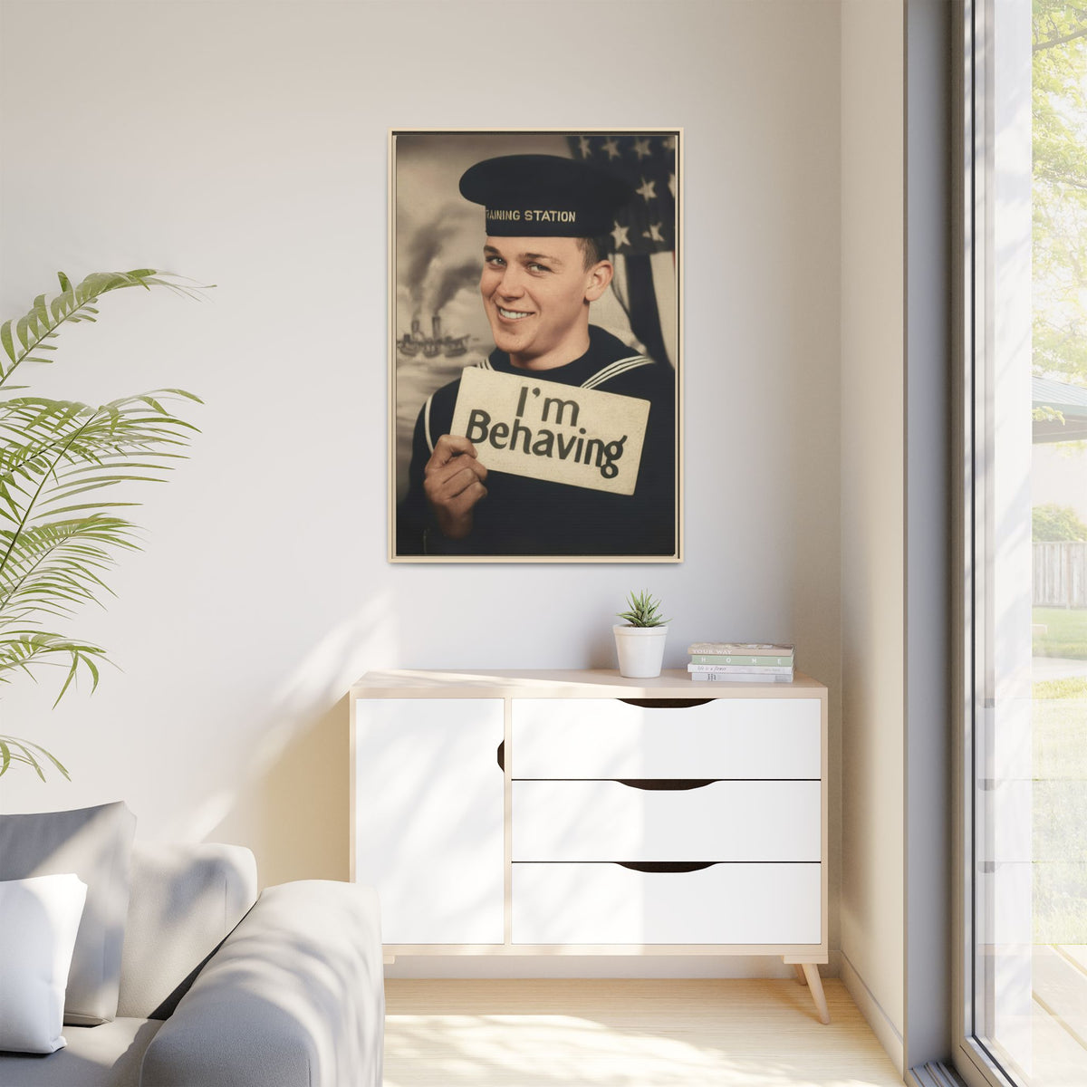 celibataire 002 | Framed Vintage Photo - Matte Canvas