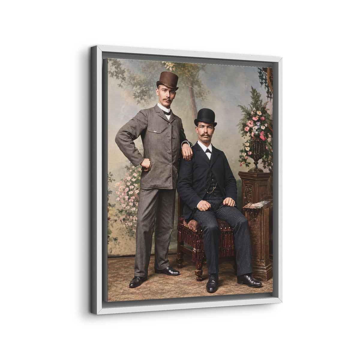 paire 068 | Framed Vintage Photo - Matte Canvas