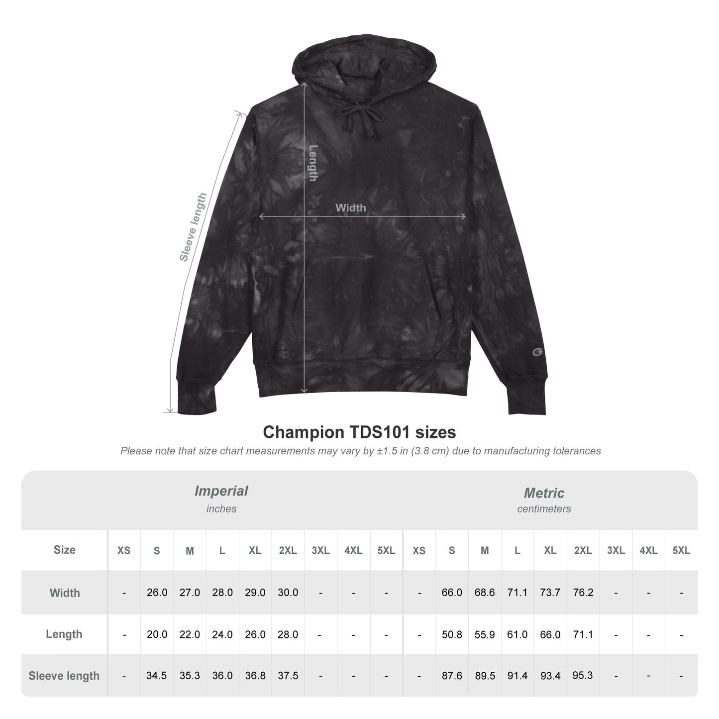 Rainbow Riders Unicorn Embroidered Champion Tie-Dye Hoodie — Unisex Streetwear