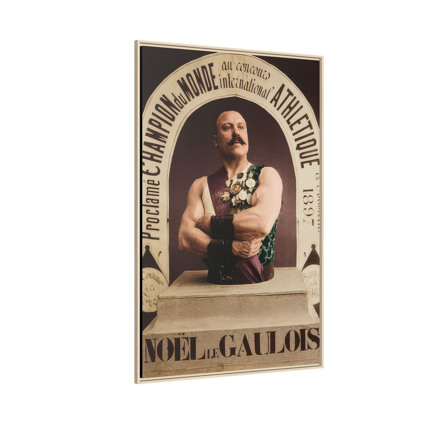 athlétisme 045 | Framed Vintage Photo - Matte Canvas