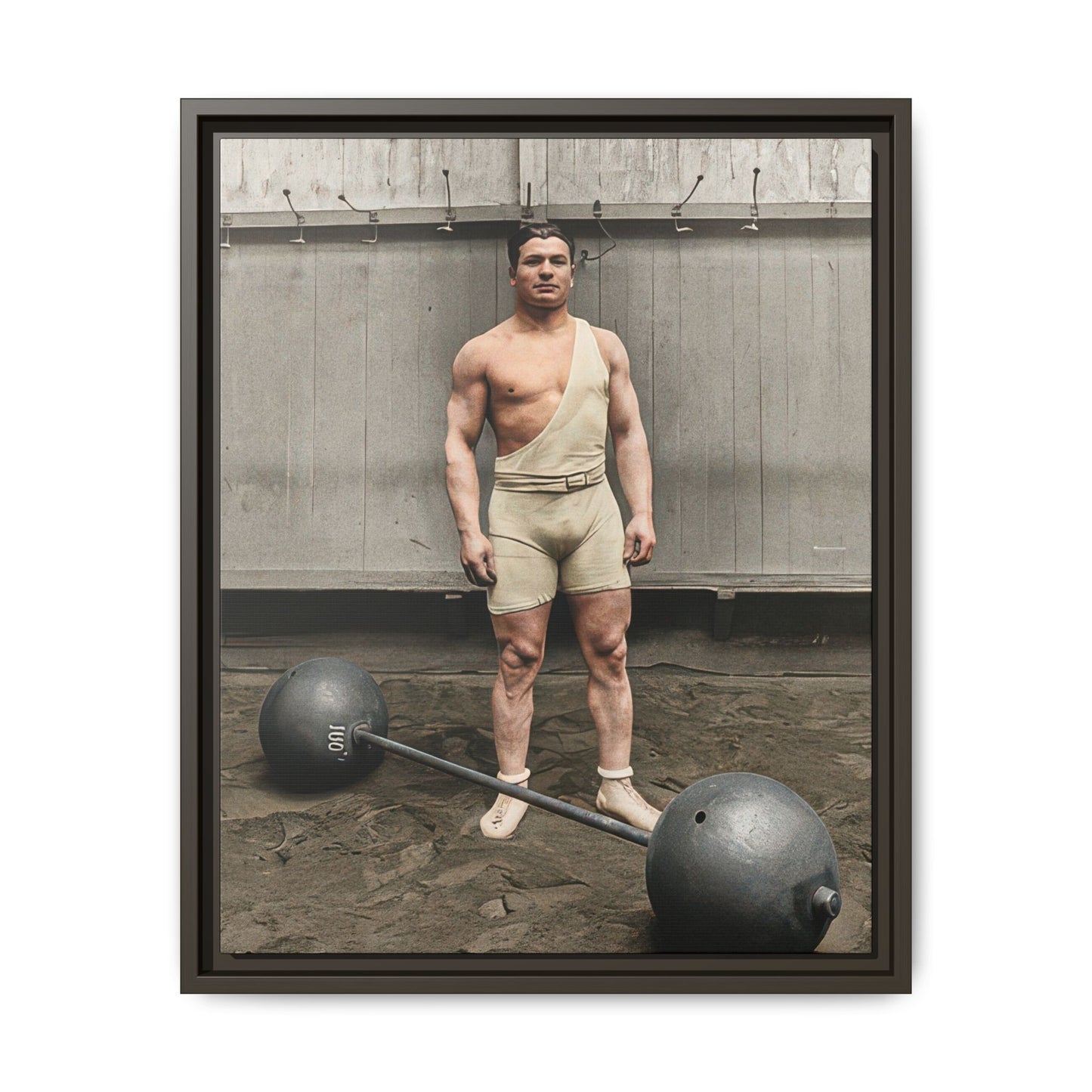athlétisme 050 | Framed Vintage Photo - Matte Canvas