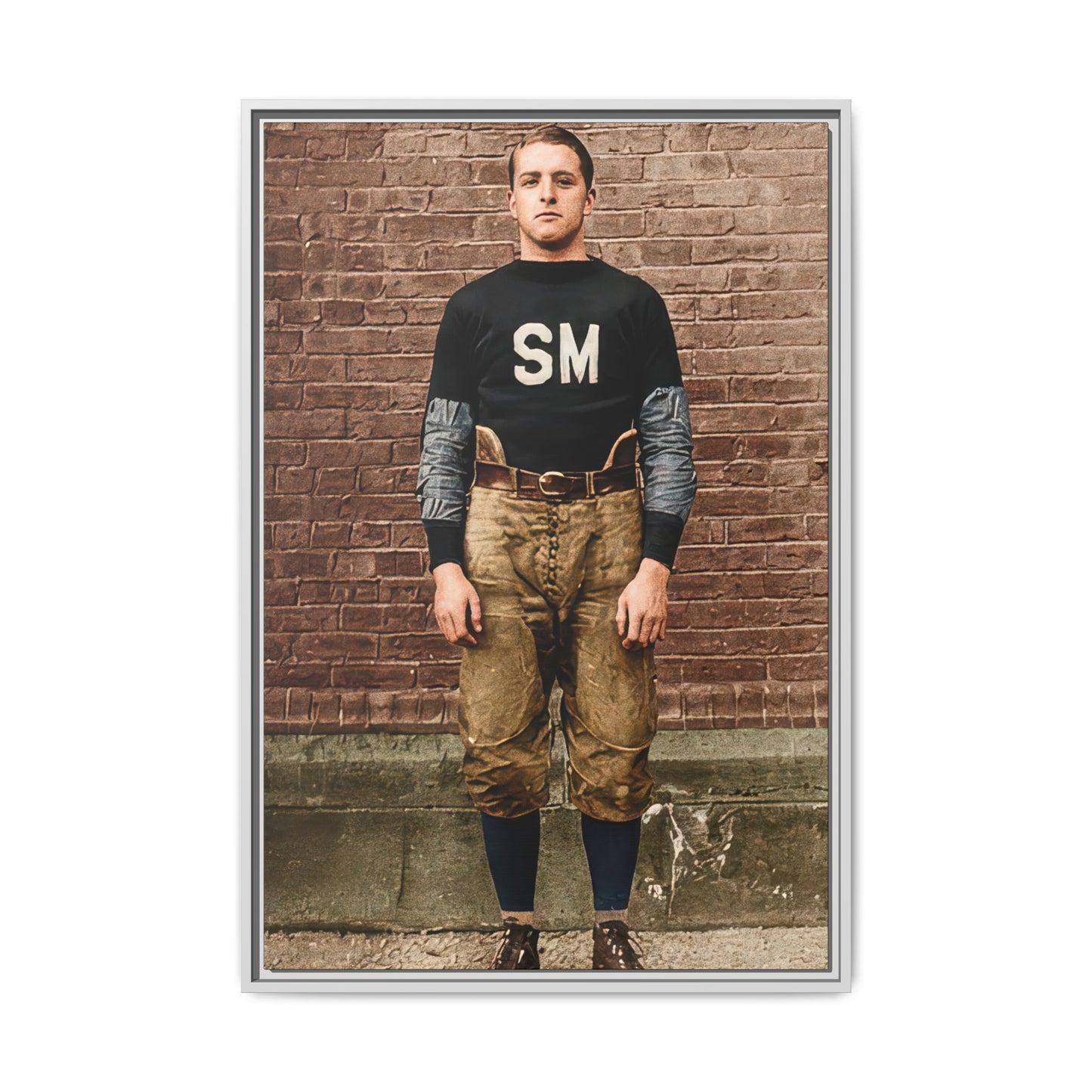 athlétisme 040 | Framed Vintage Photo - Matte Canvas