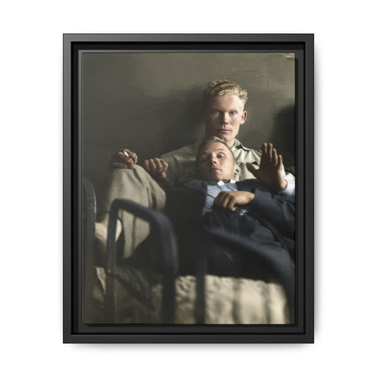 paire 046 | Framed Vintage Photo - Matte Canvas
