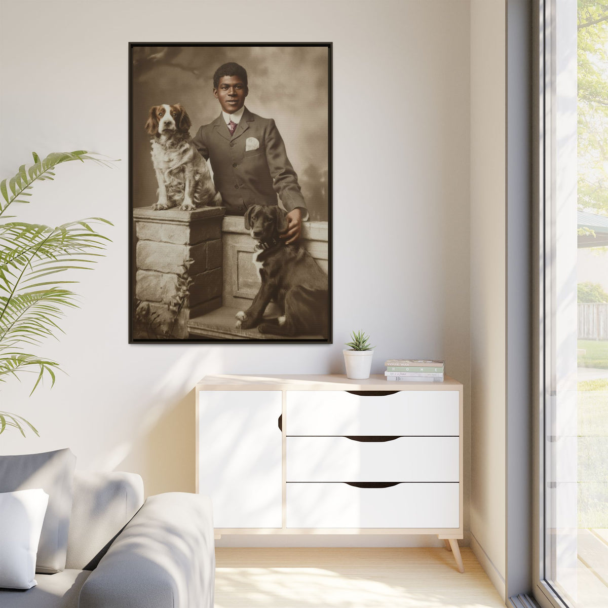 celibataire 009 | Framed Vintage Photo - Matte Canvas