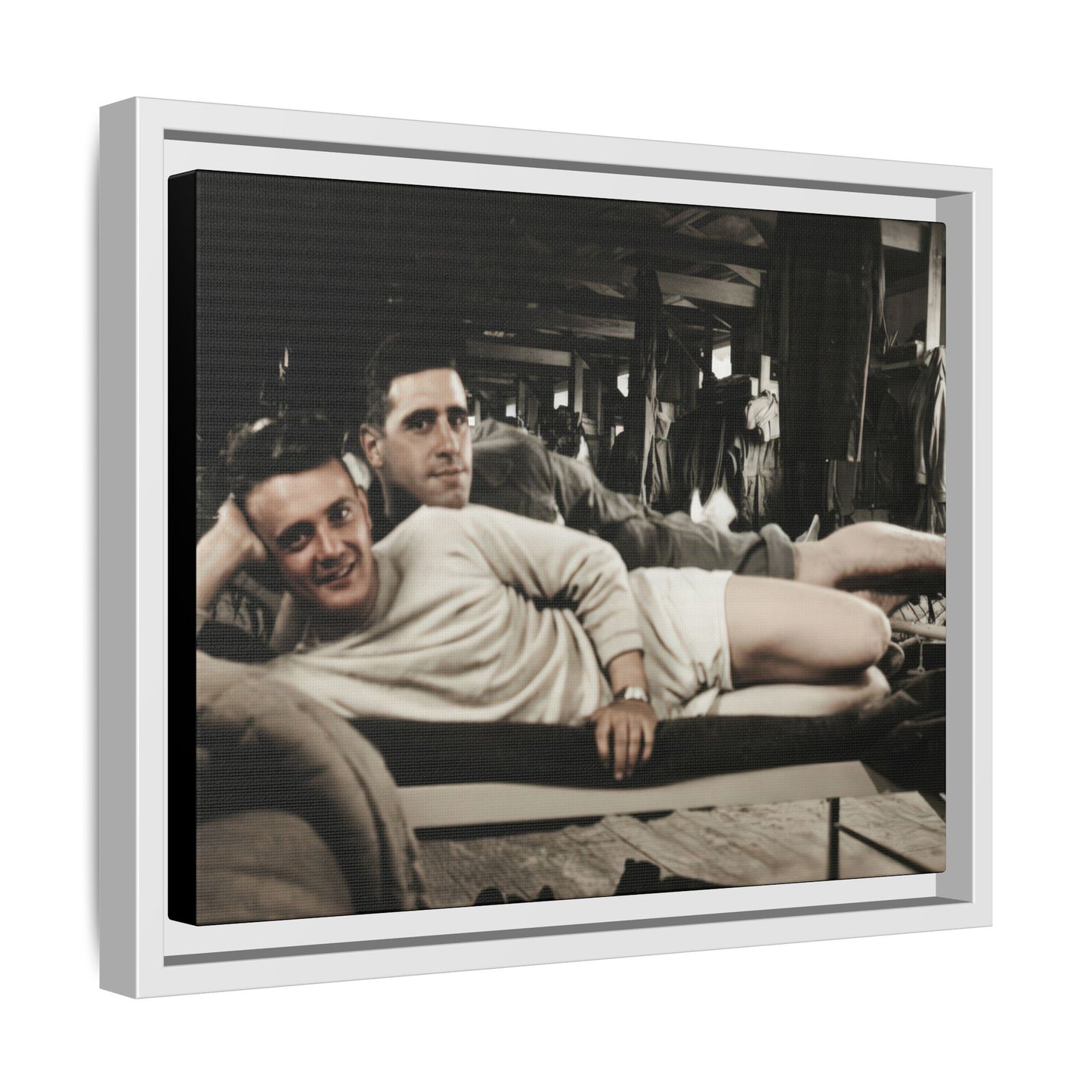 paire 060 | Framed Vintage Photo - Matte Canvas