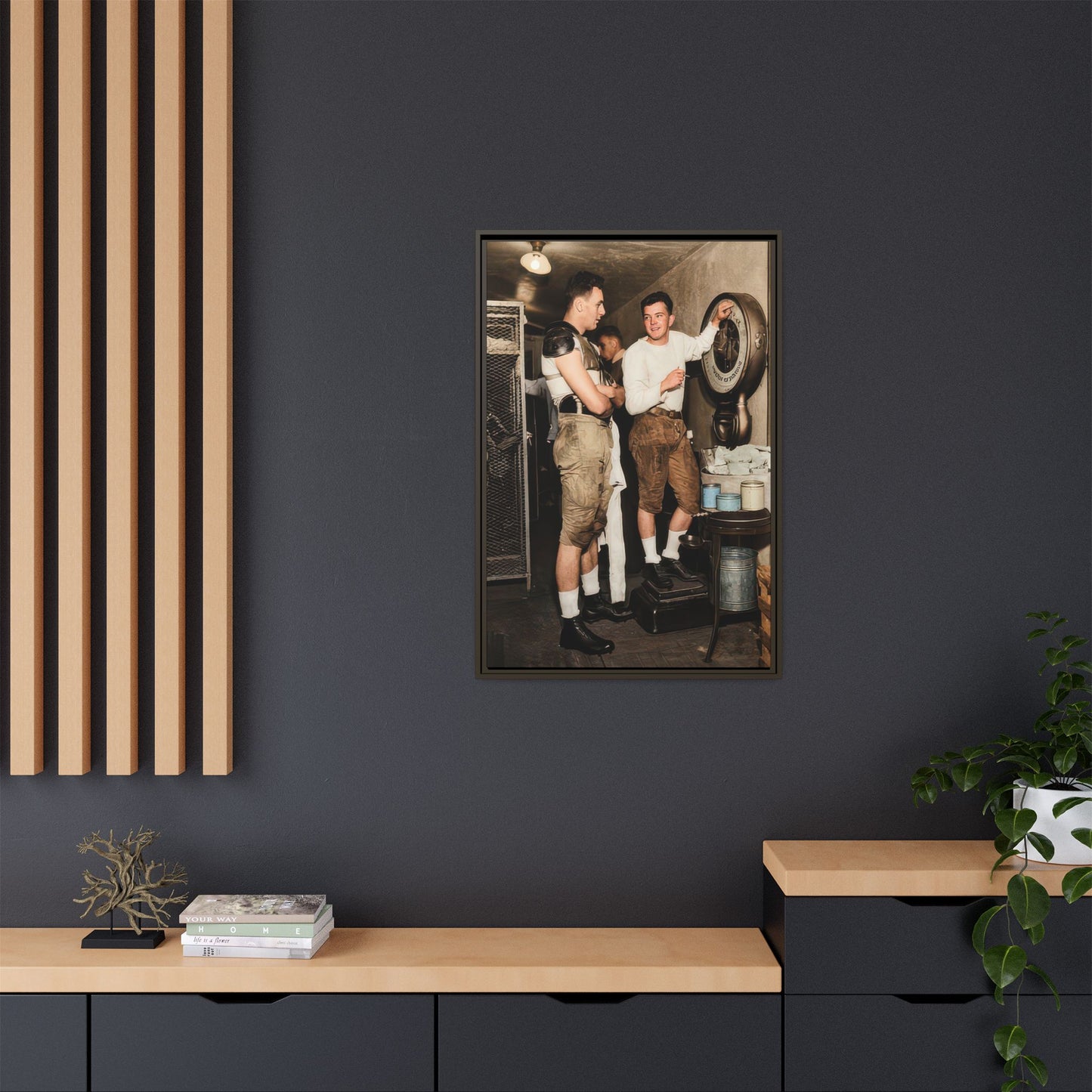 athlétisme 027 | Framed Vintage Photo - Matte Canvas